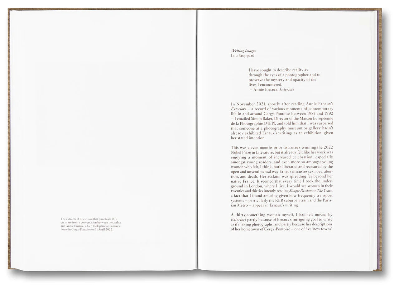 Lou Stoppard - Exteriors: Annie Ernaux and Photography