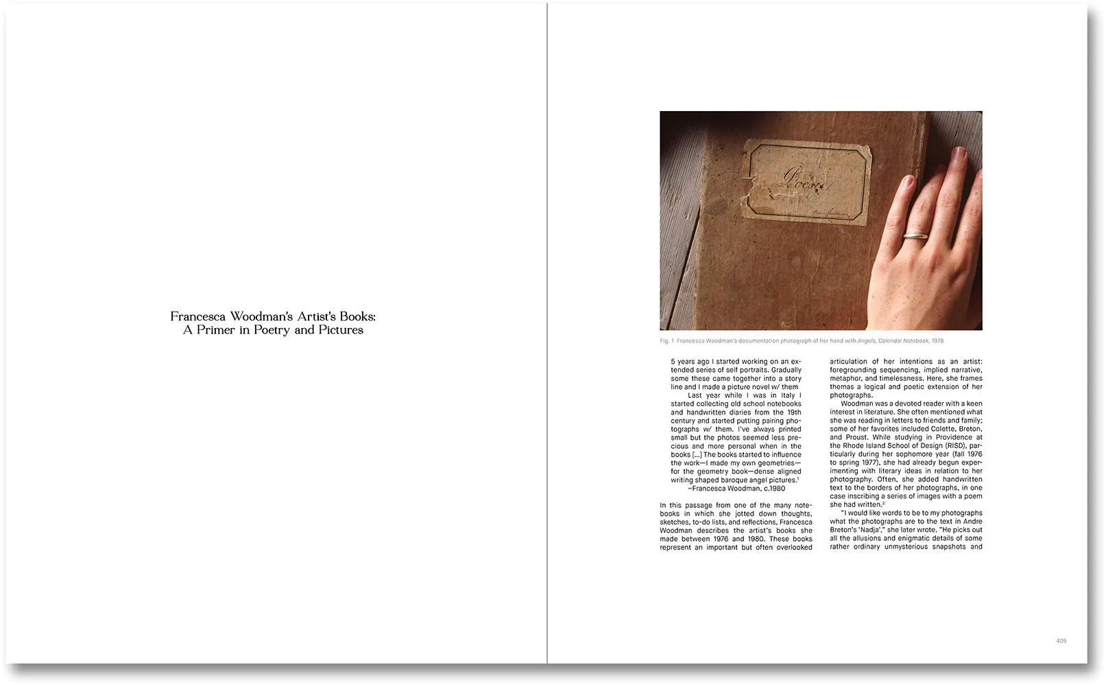 Francesca Woodman - The Artist’s Books