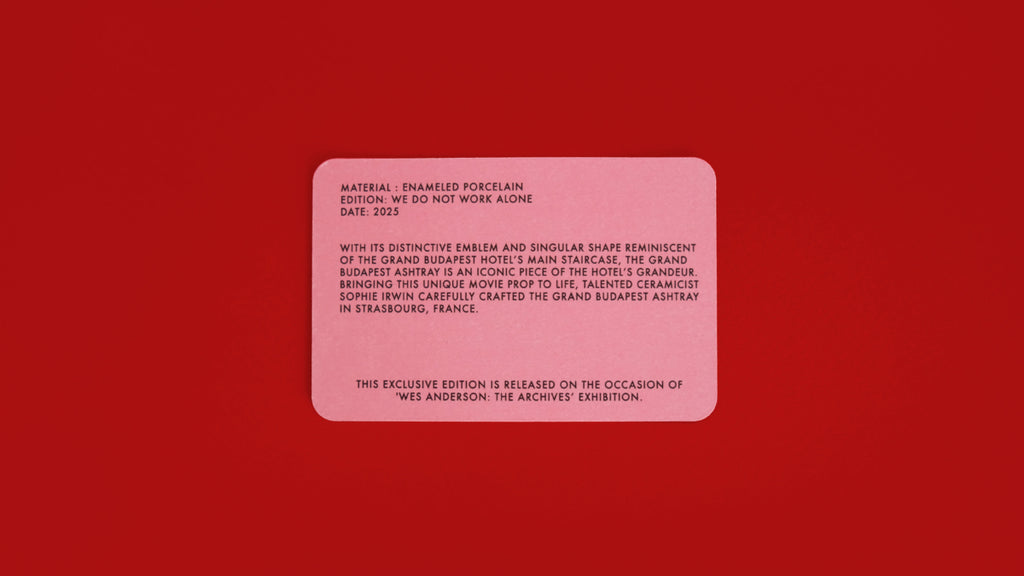Wes Anderson : The Archives "Grand Budapest" Cendrier