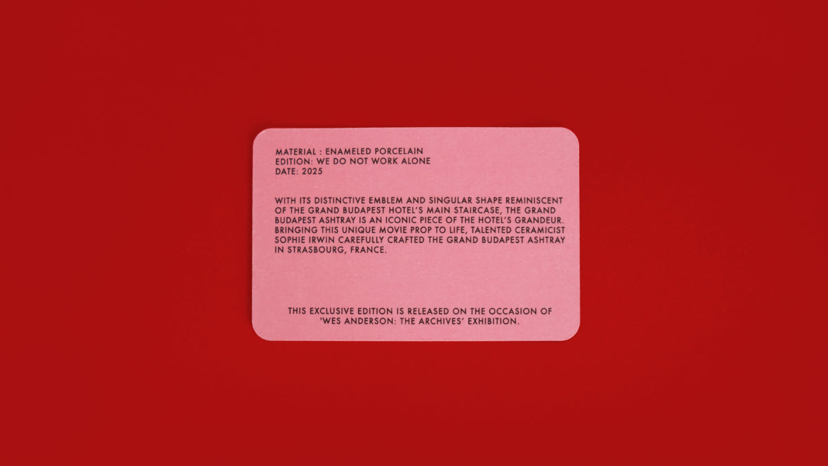 Wes Anderson : The Archives "Grand Budapest" Cendrier