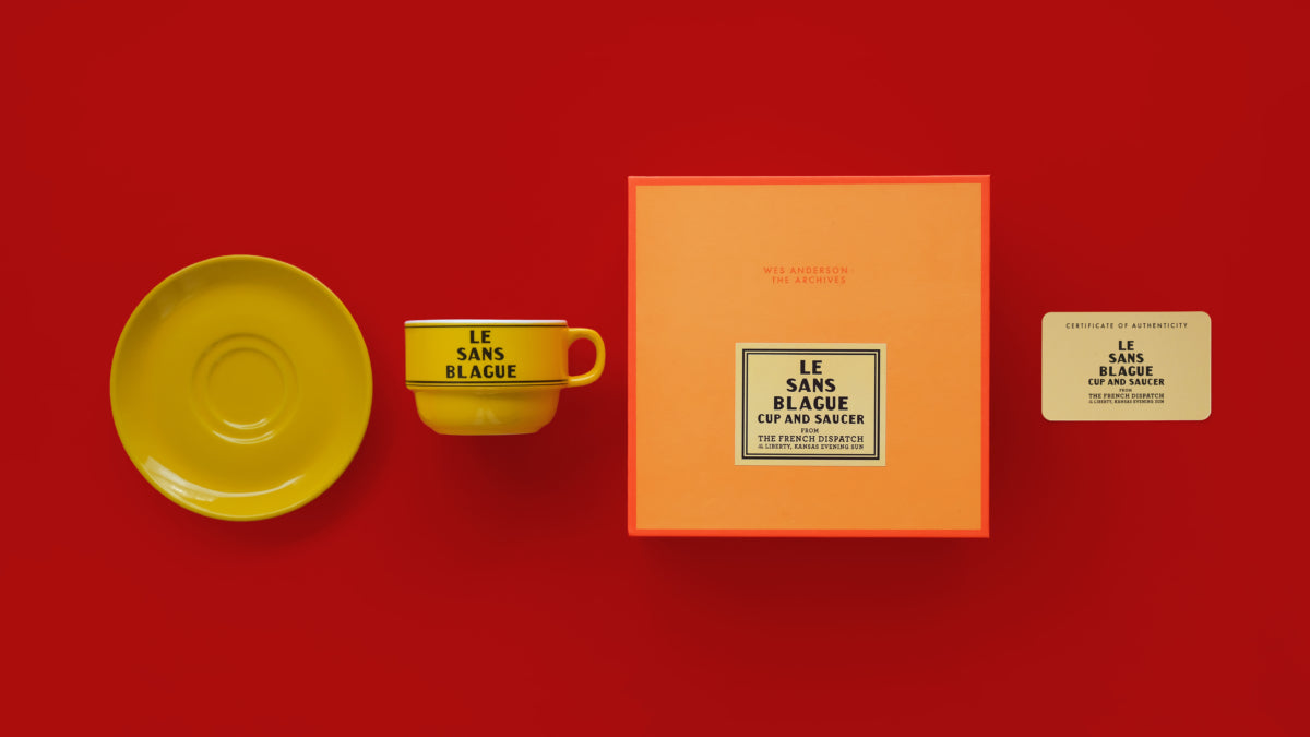 Wes Anderson : The Archives "Le Sans Blague" Cup and Saucer