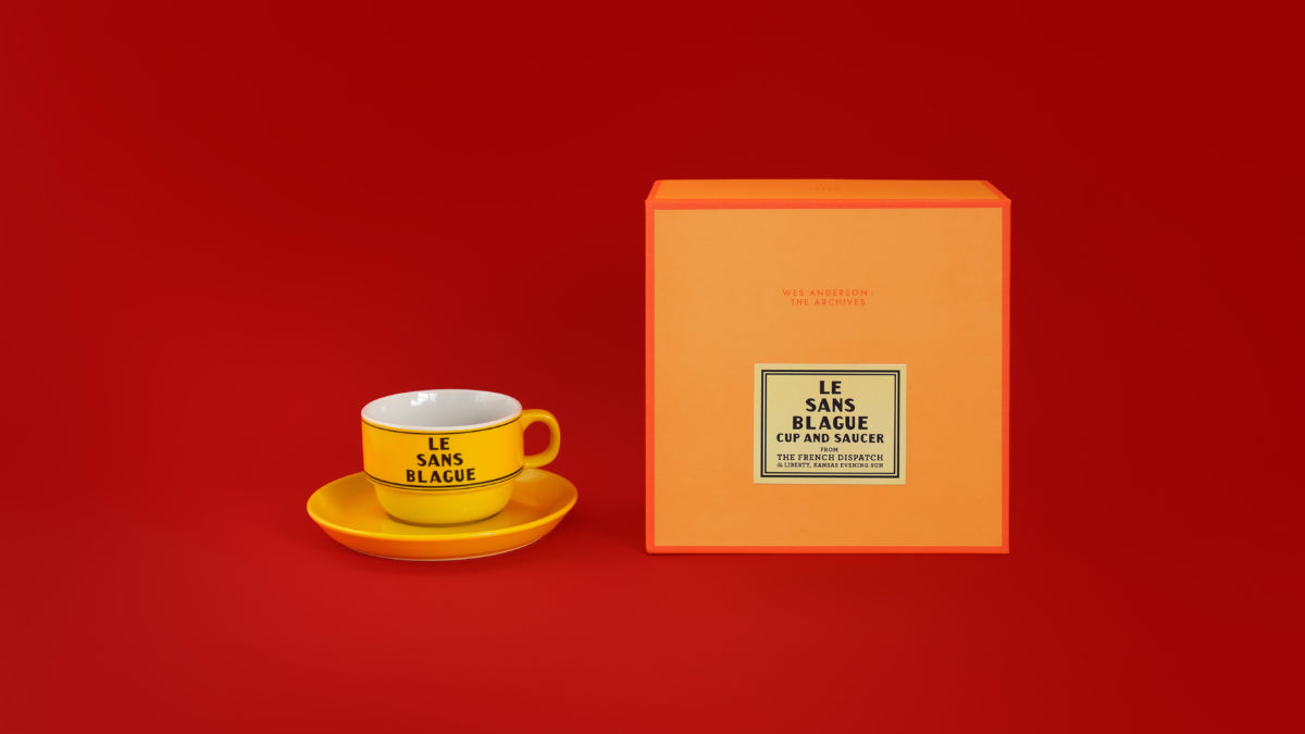 Wes Anderson : The Archives "Le Sans Blague" Cup and Saucer
