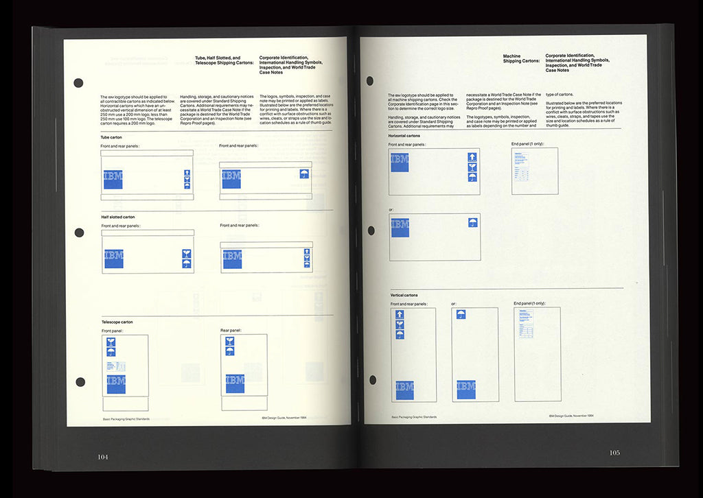 【未開封】IBM PAUL RAND’S GRAPHIC STANDARDS.. IBM - Paul Rand's Graphic Standards Manual – Yvon Lambert Paris