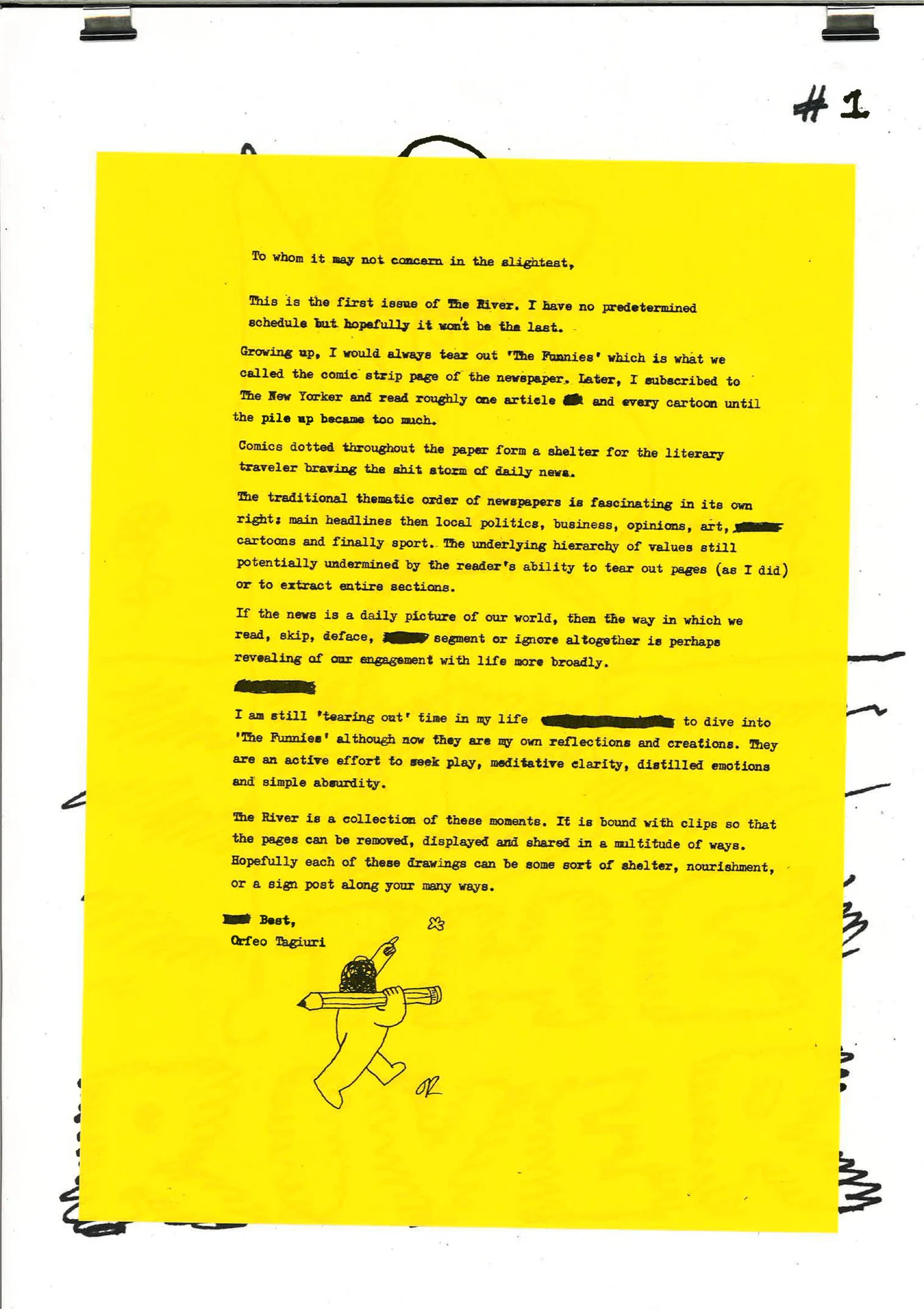 Orfeo Tagiuri - The River - Issue #001