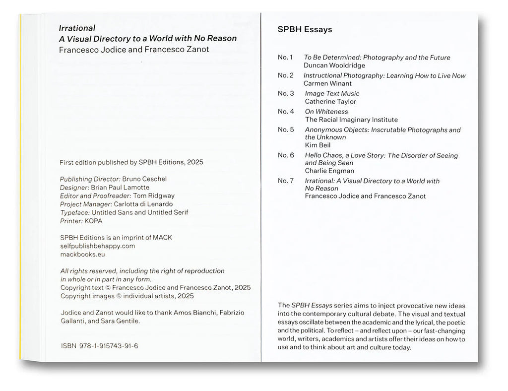 Francesco Jodice & Francesco Zanot - Irrational: A Visual Directory to a World with No Reason