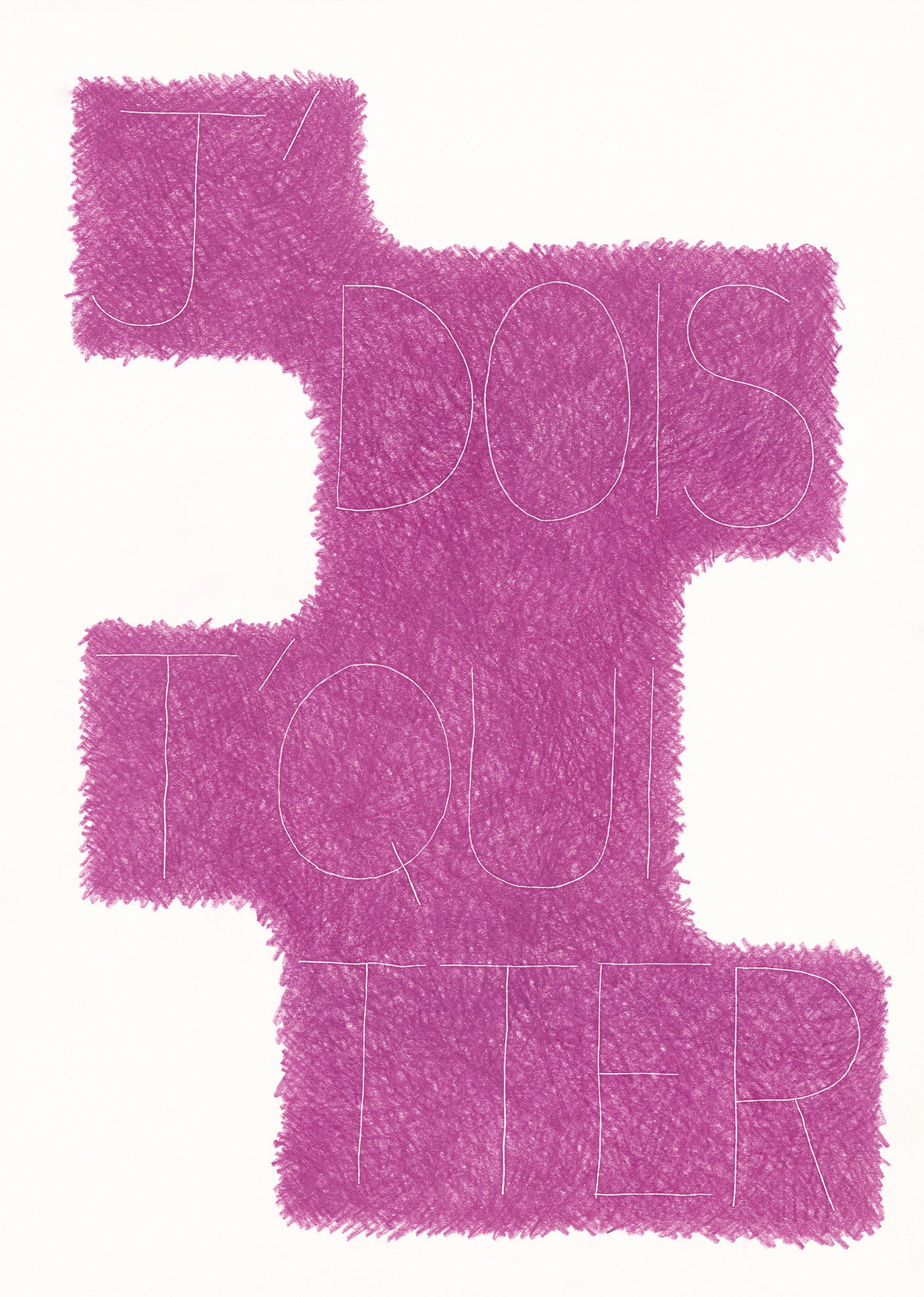 Pierre Charpin <br><em>J’dois t’quitter</em>, 2023