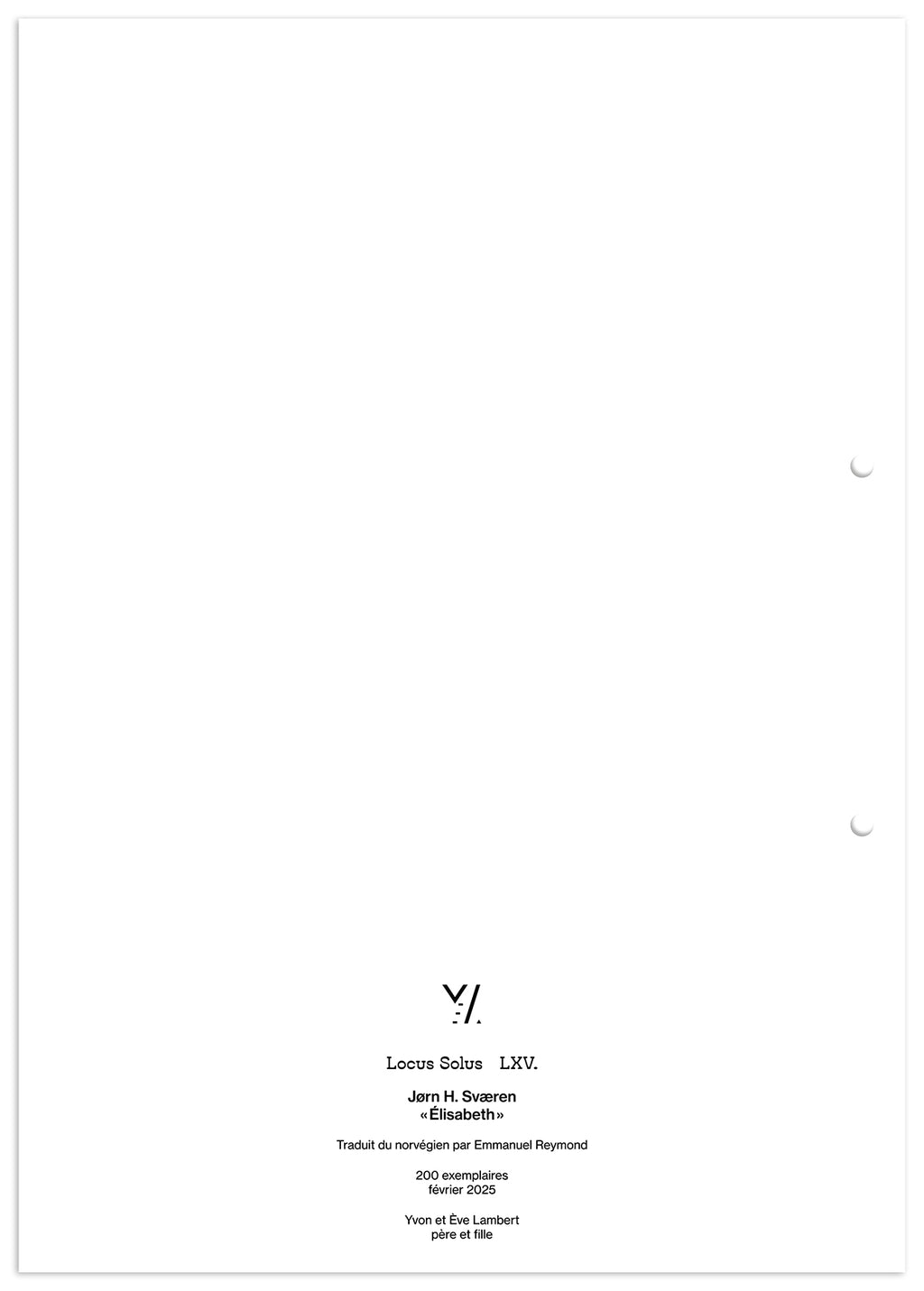 Locus Solus LXV. - Jørn H. Sværen