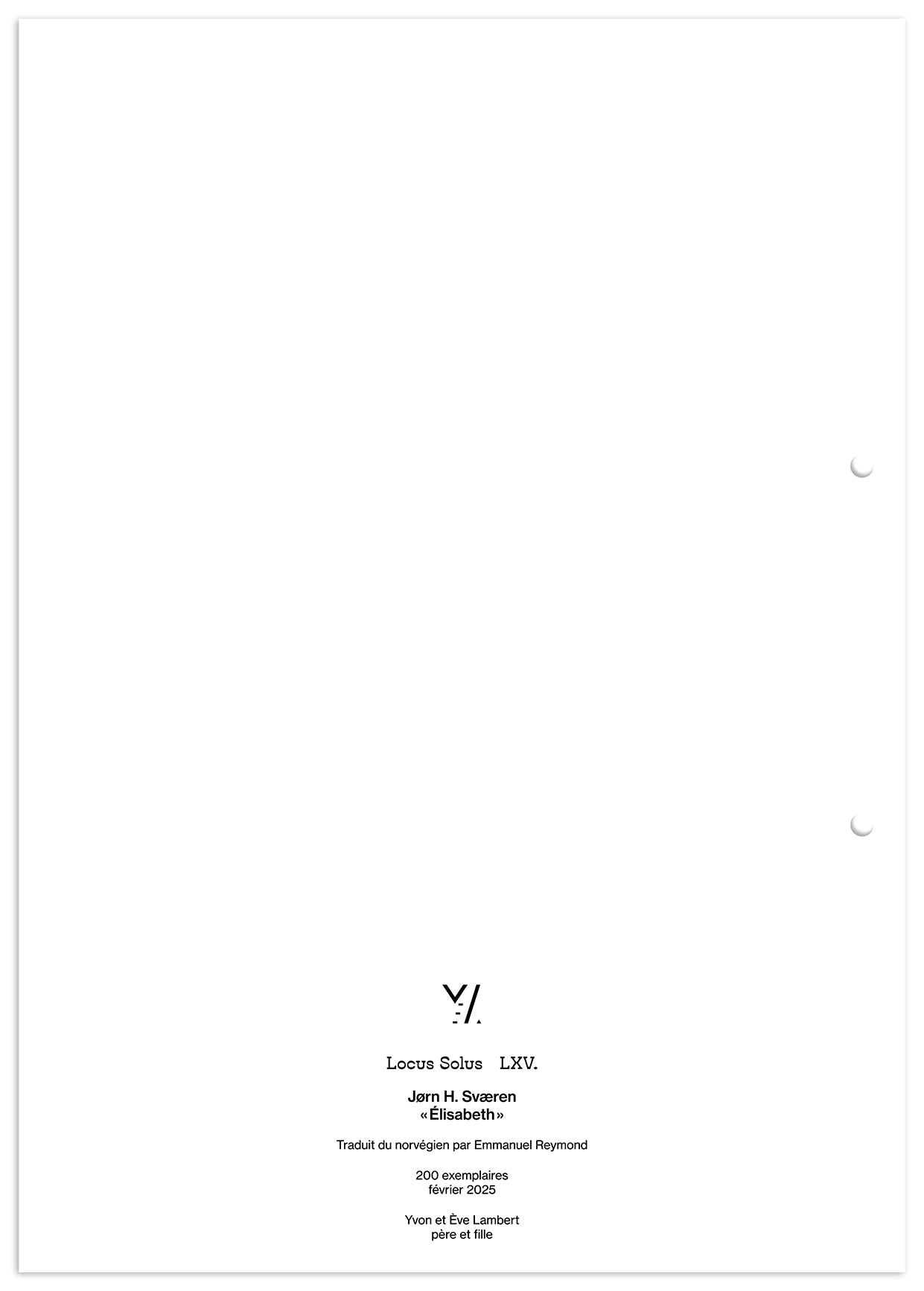 Locus Solus LXV. - Jørn H. Sværen