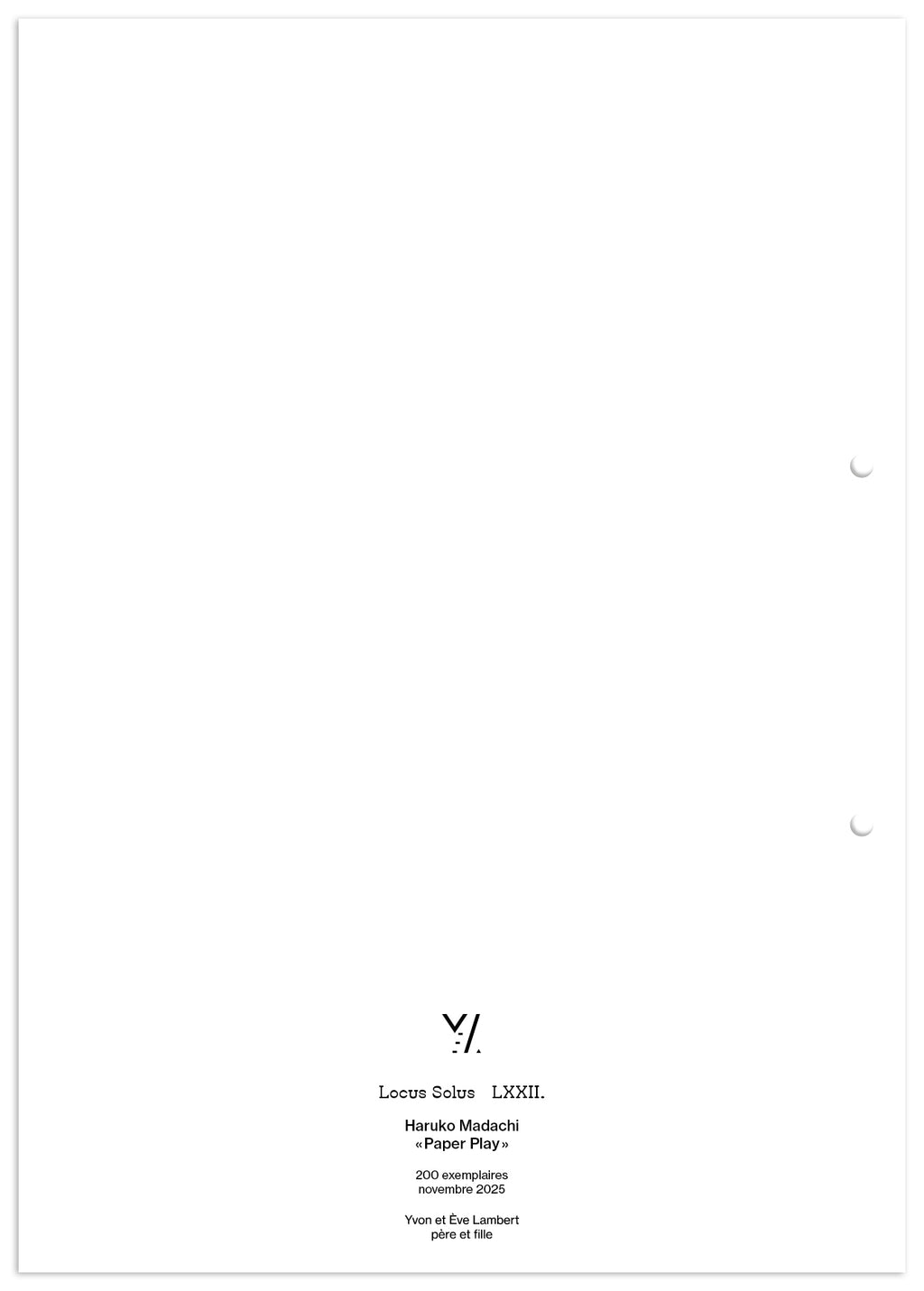 Locus Solus LXXII. - Haruko Madachi