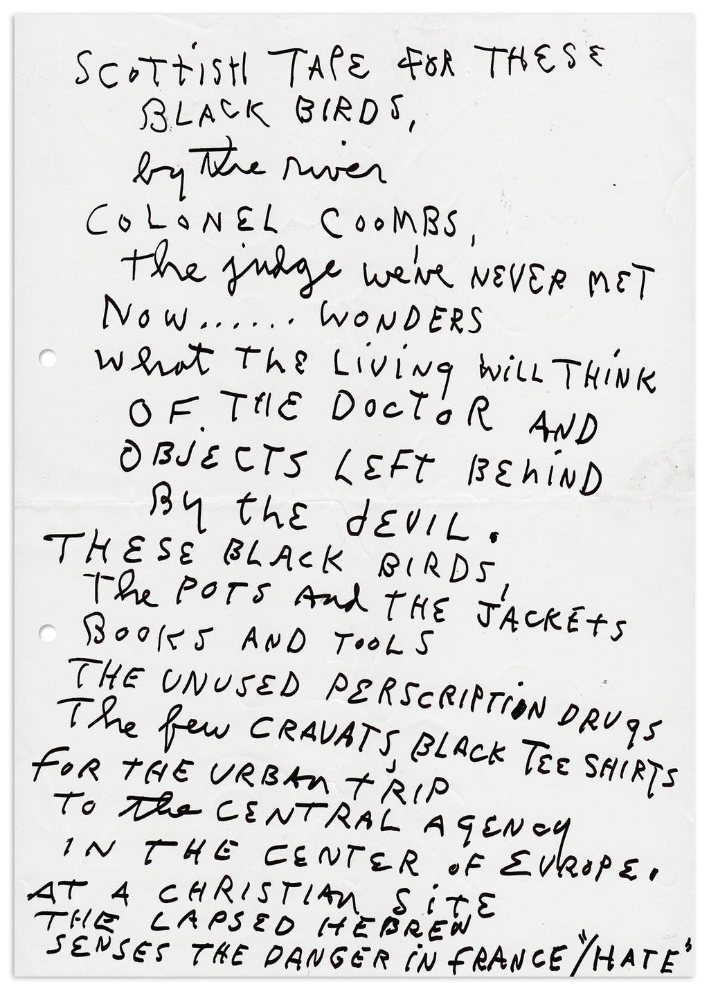 Locus Solus LXXIV. - Jim Dine