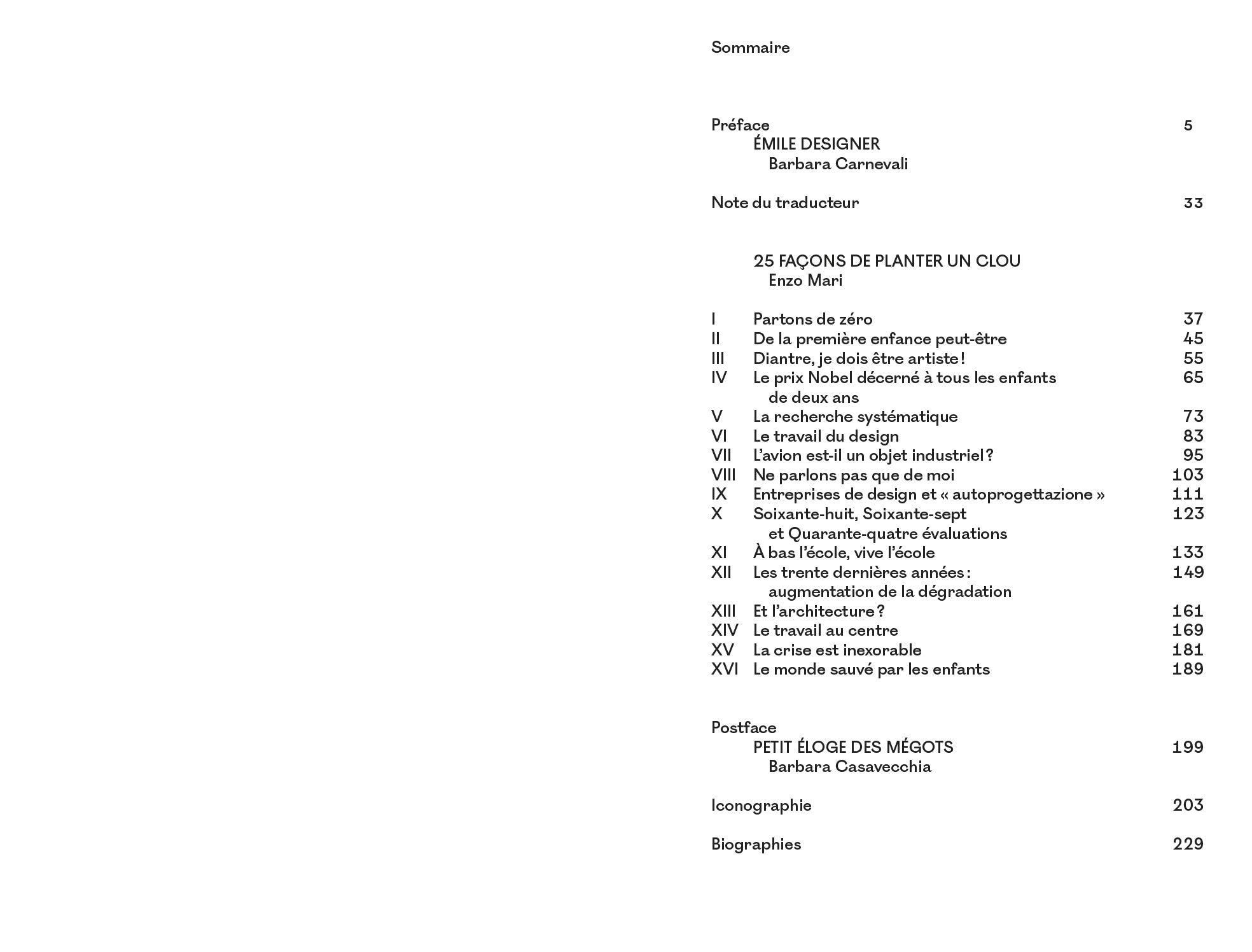 Enzo Mari - 25 façons de planter un clou