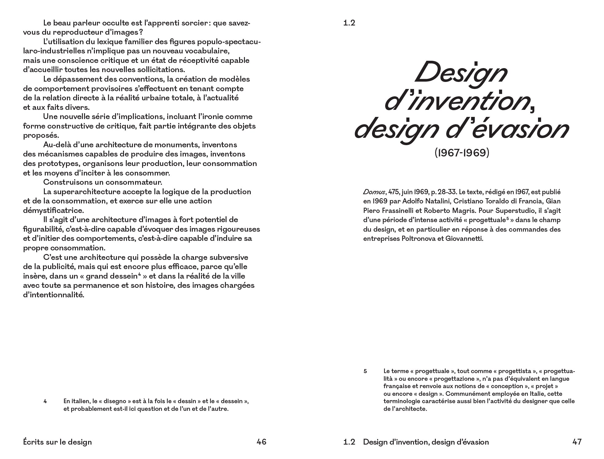 Superstudio - Écrits sur le design