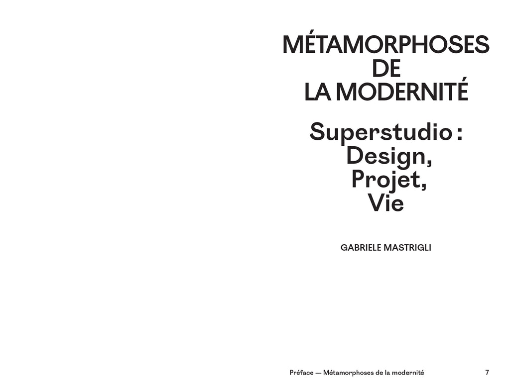 Superstudio - Écrits sur le design