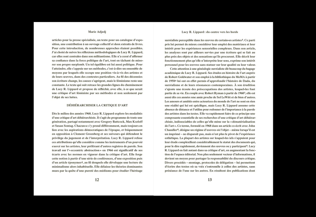 Lucy R. Lippard - Écrits féministes sur l’art