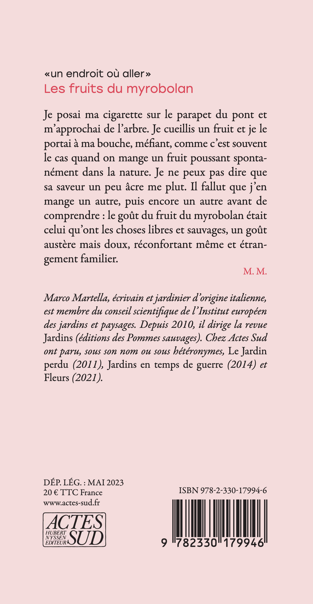 Marco Martella - Les fruits du myrobolan