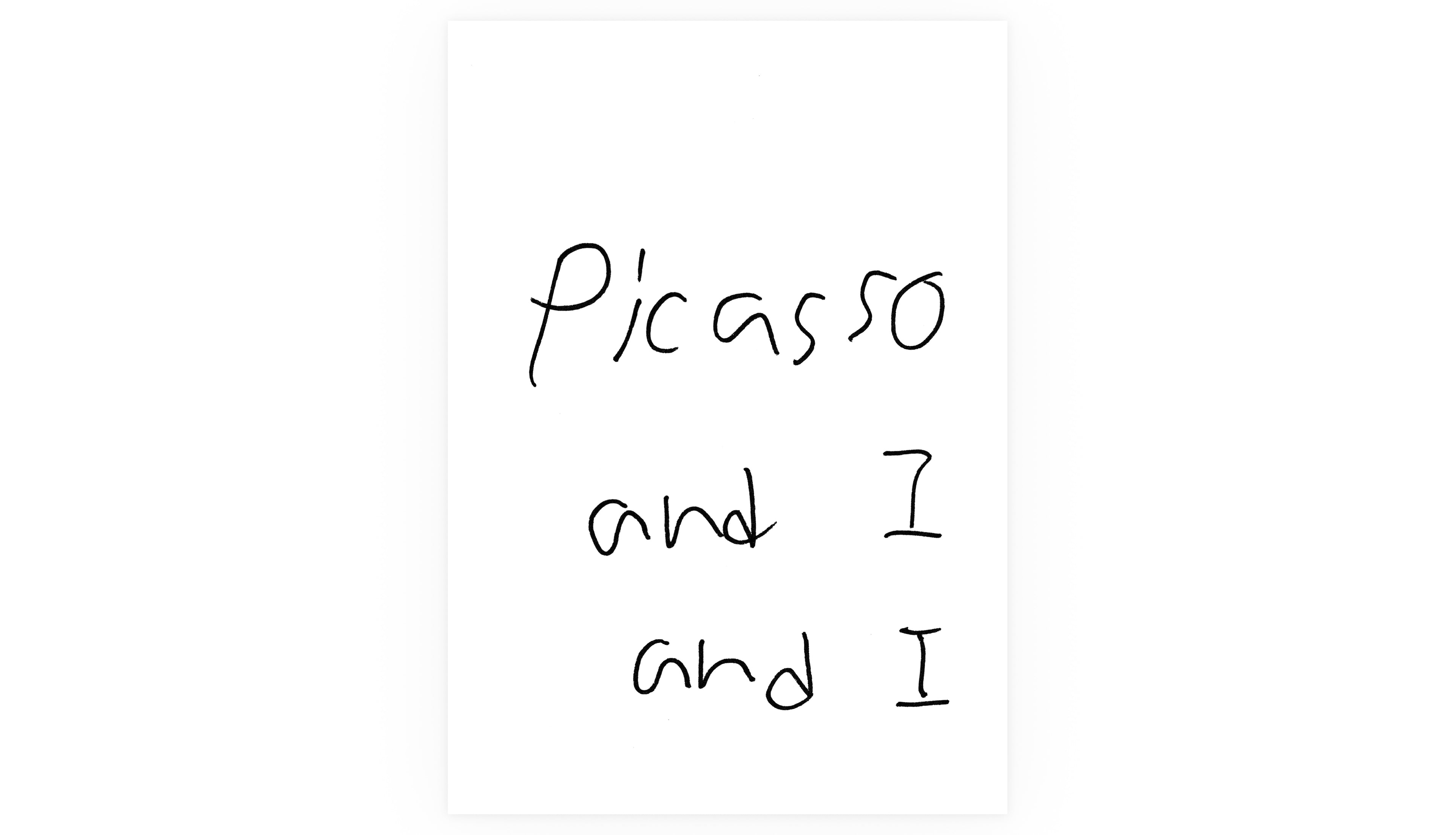 Masanao Hirayama - Picasso and I and I