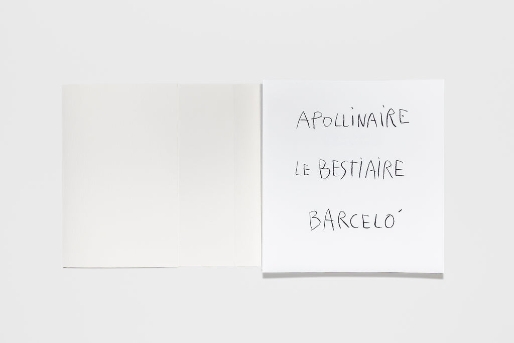 Miquel Barceló & Guillaume Apollinaire - Le Bestiaire ou Cortège d’Orphée