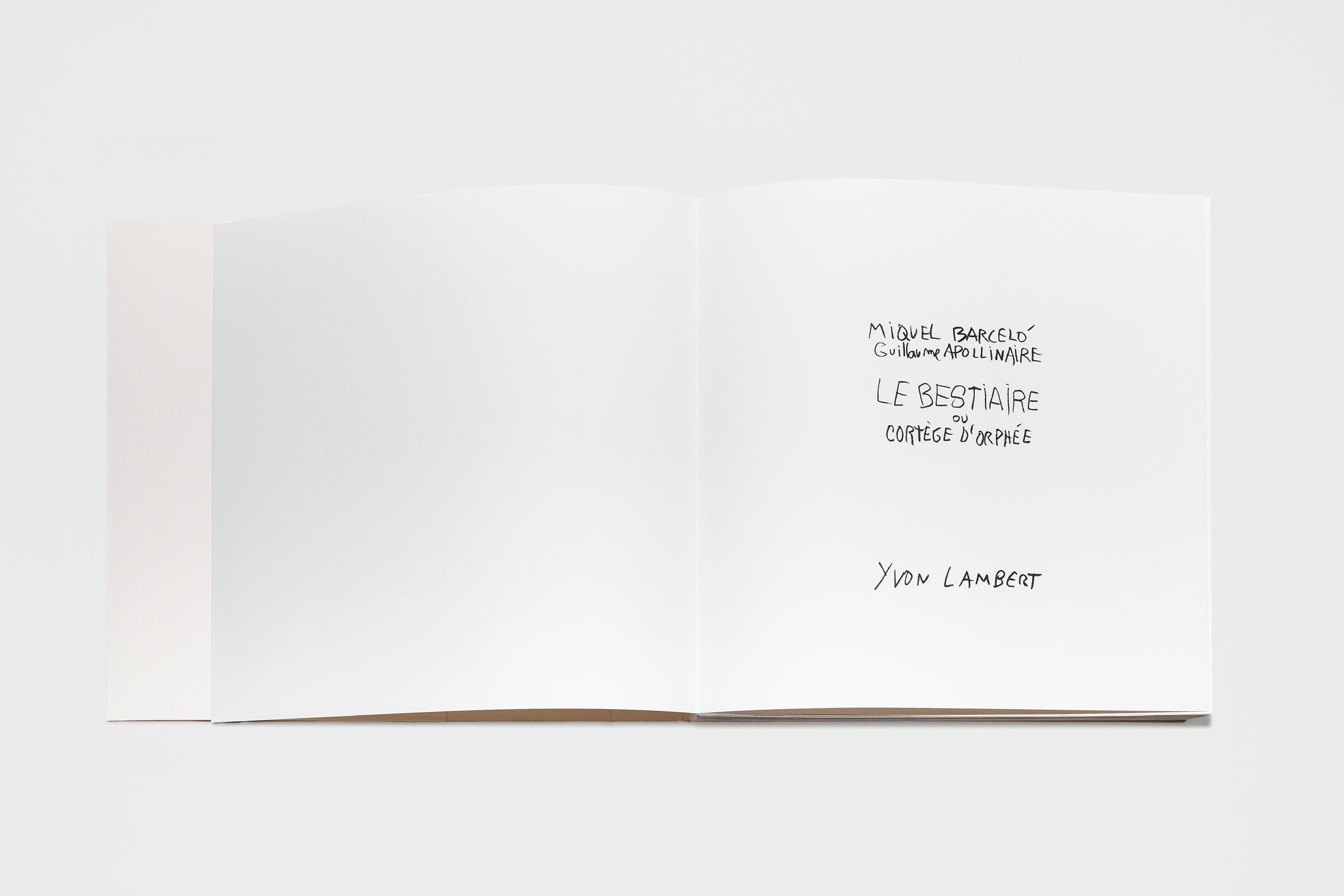 Miquel Barceló & Guillaume Apollinaire - Le Bestiaire ou Cortège d’Orphée