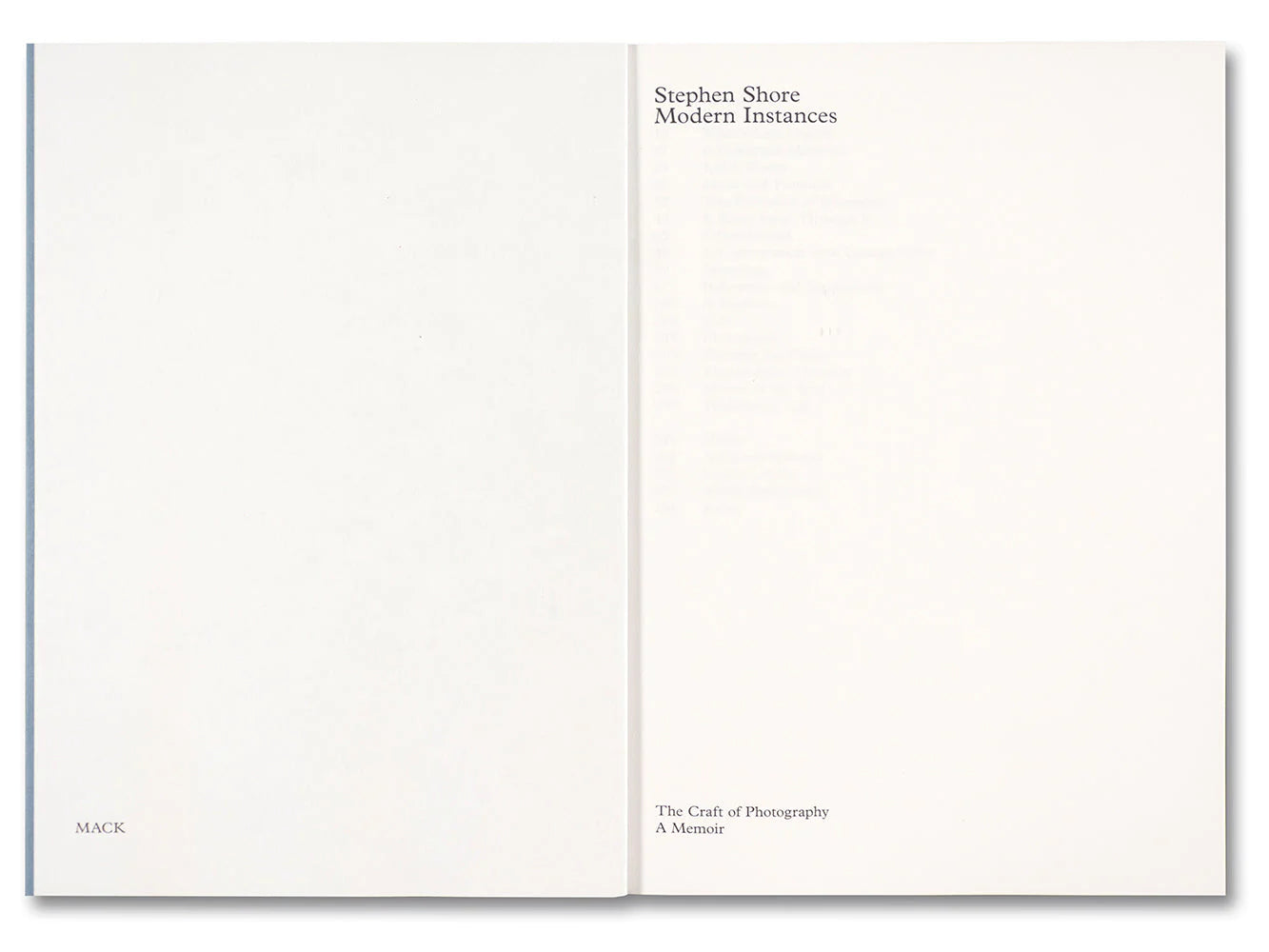 Stephen Shore - Modern Instances: The Craft of Photography