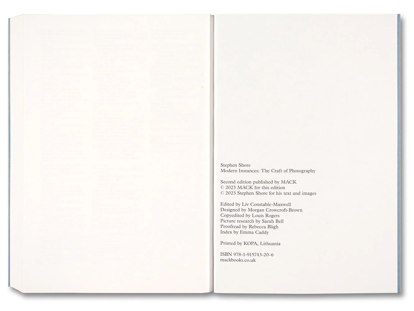 Stephen Shore - Modern Instances: The Craft of Photography