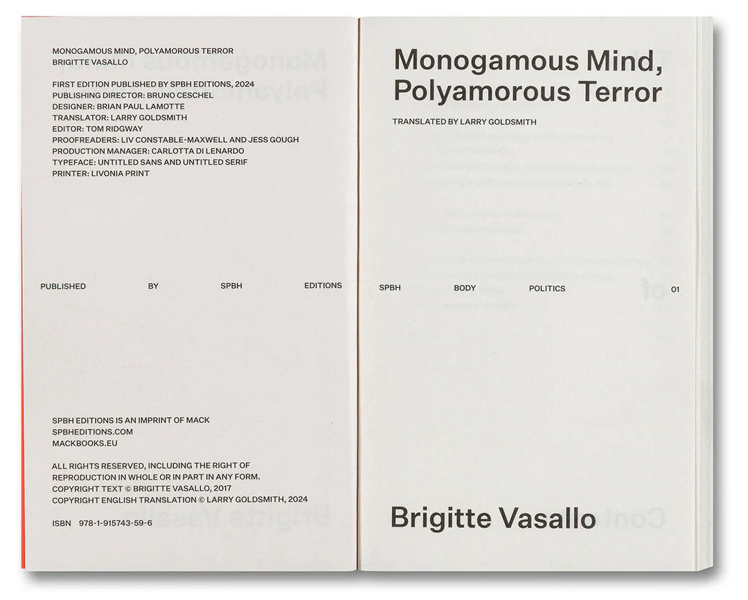 Brigitte Vasallo - Monogamous Mind, Polyamorous Terror
