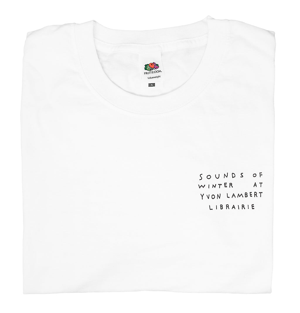"Sounds of Winter at Yvon Lambert Librairie" T-shirt