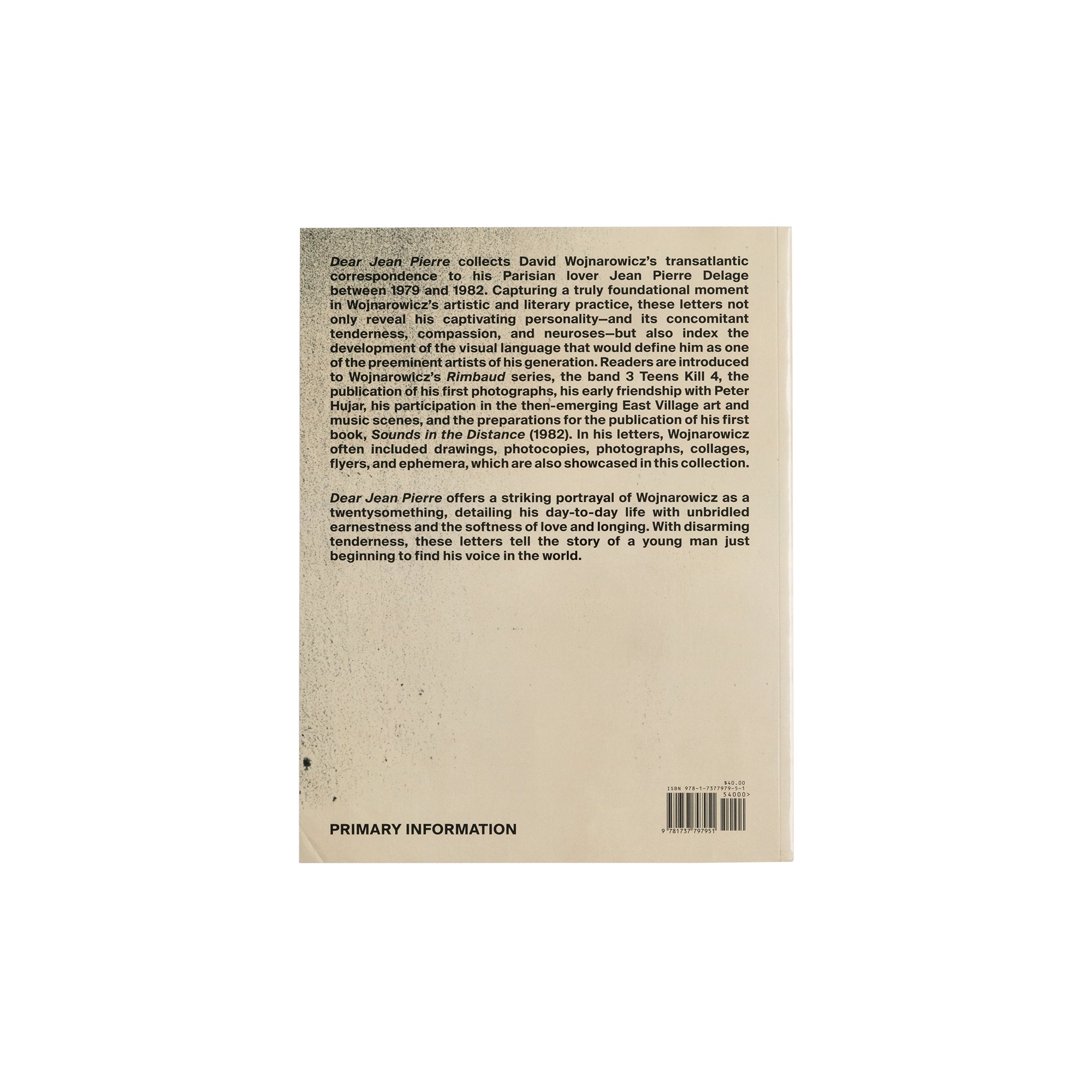 David Wojnarowicz - Dear Jean Pierre