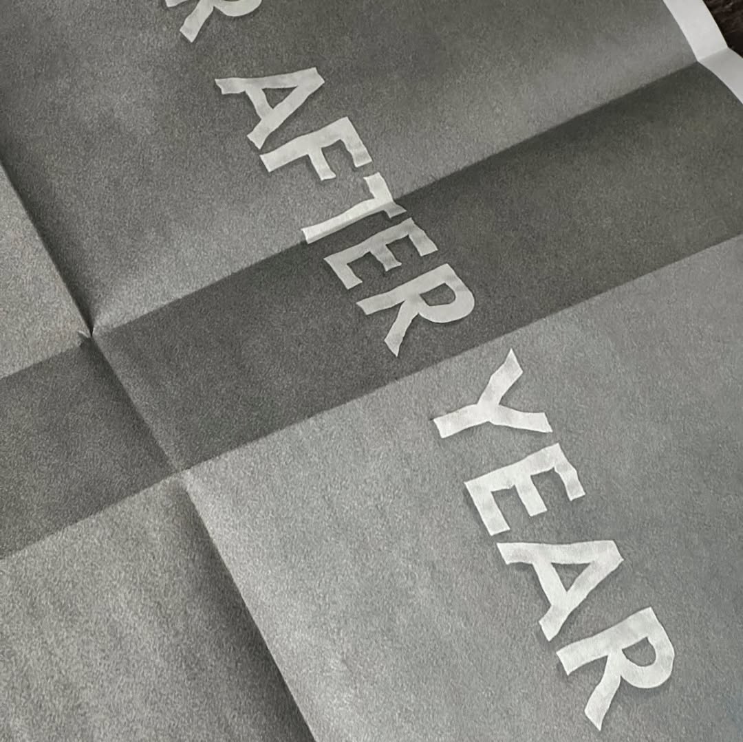 Nick Ceglia - Putting Year After Year On Ed Ruscha's Year After Year After Folding