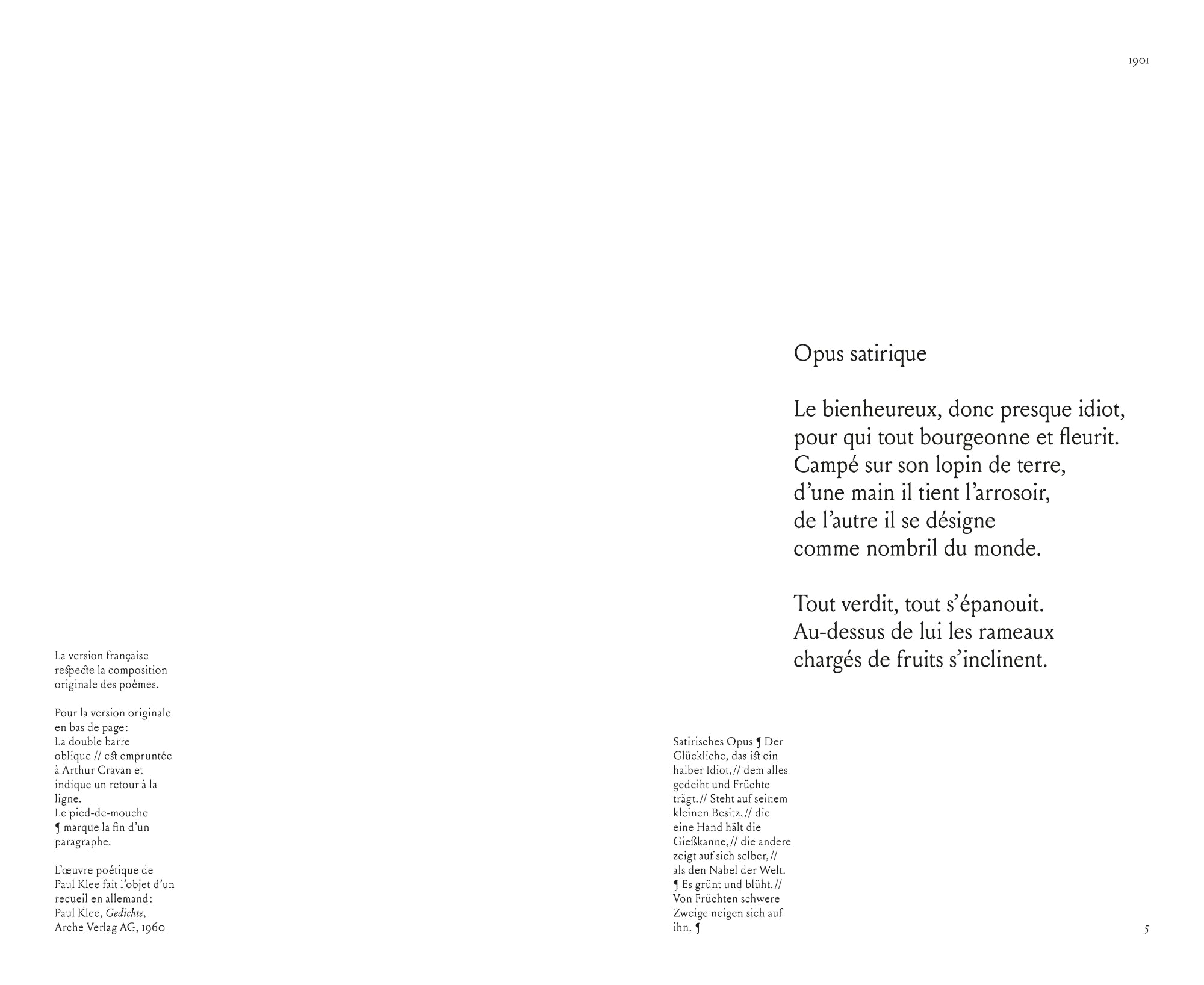 Paul Klee - Paroles Sans Raison