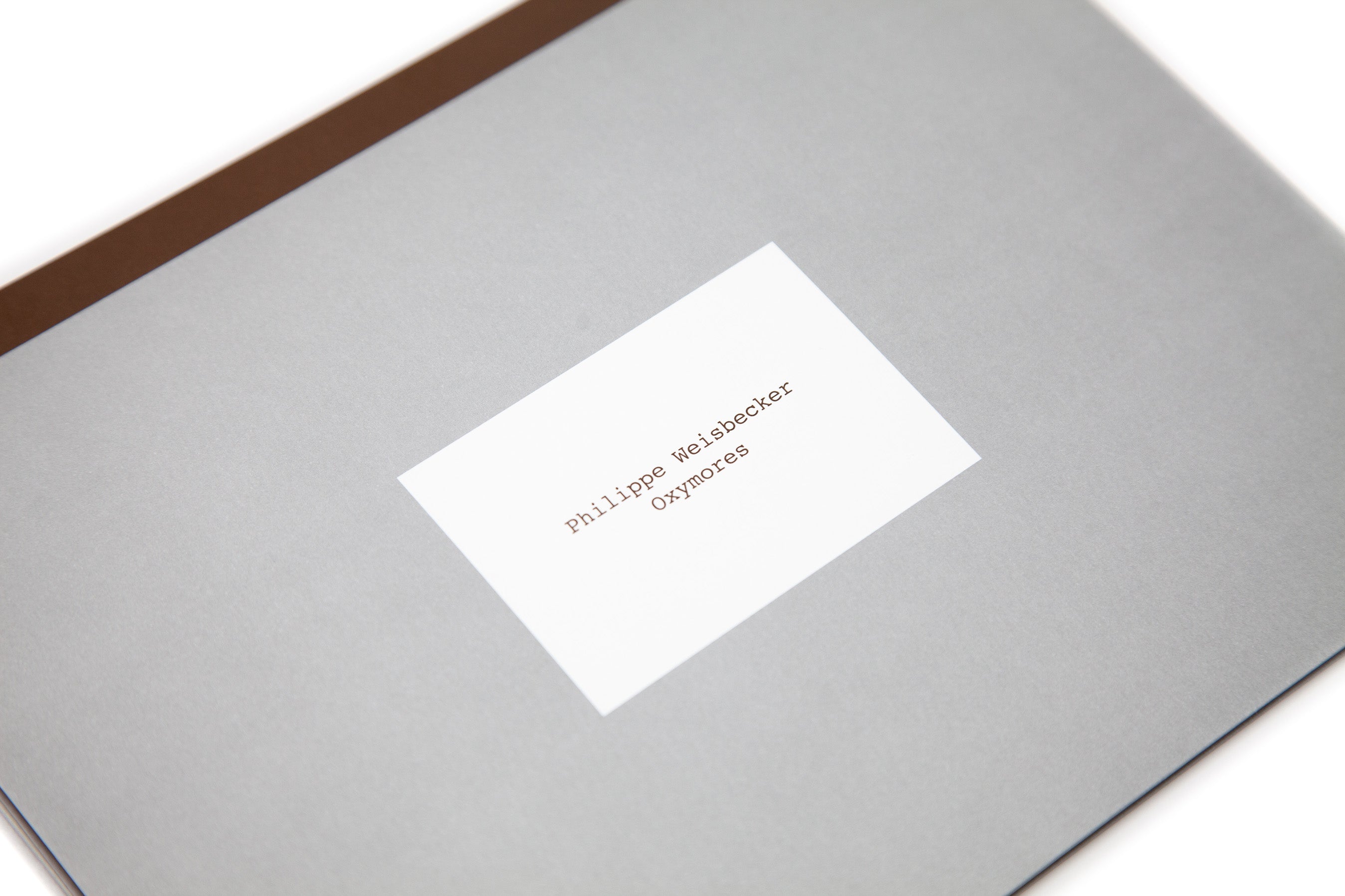 Philippe Weisbecker - Oxymores