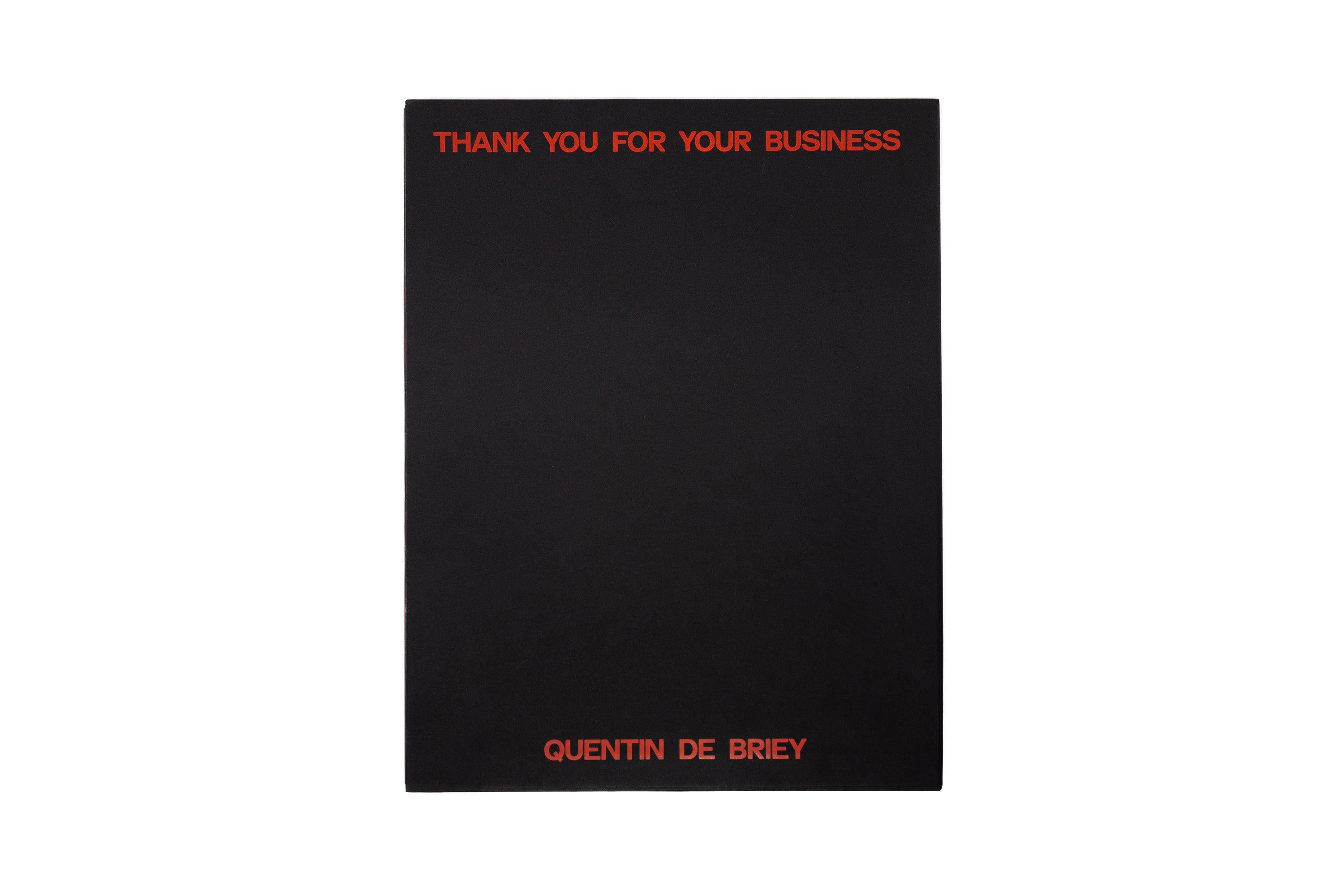 Quentin de Briey - Thank you for your business