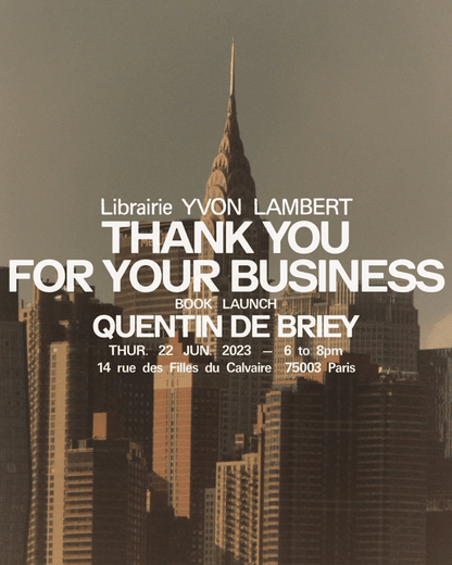 Quentin de Briey - Thank you for your business