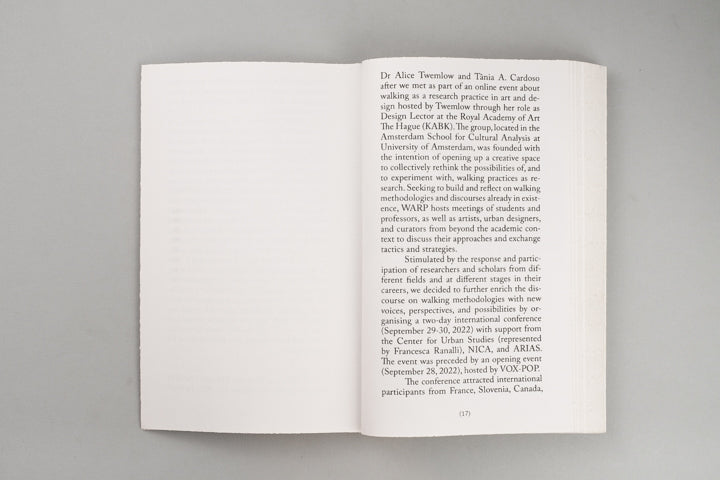 Alice Twemlow, Tânia A. Cardoso - Walking as Research Practice