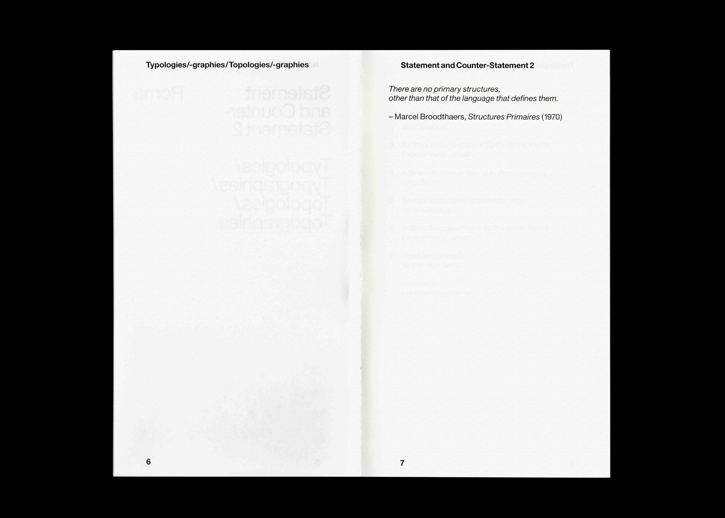 Statement and Counter-Statement 2: Typologies/Typographies/Topologies/Topographies (Notes on Experimental Jetset / Vol. 4)