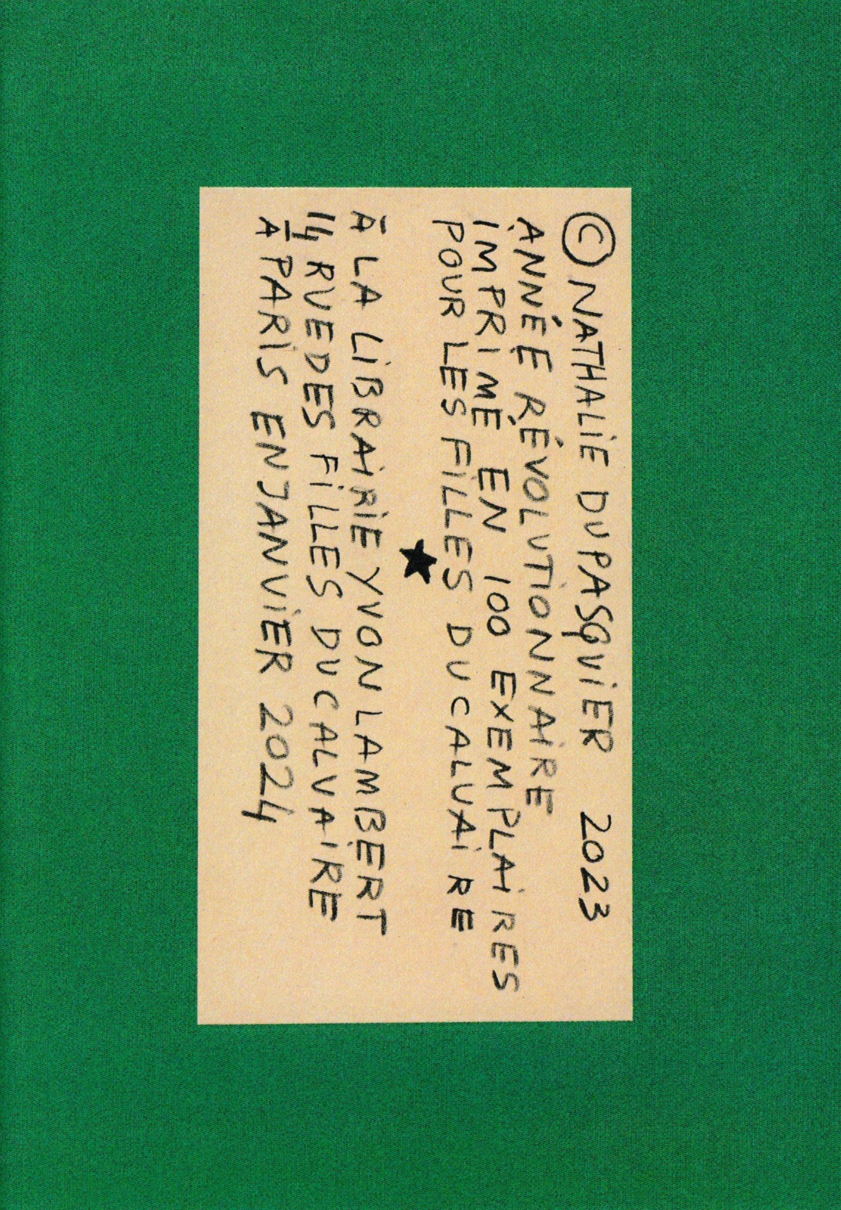 Nathalie Du Pasquier - Année Révolutionnaire (booklet)