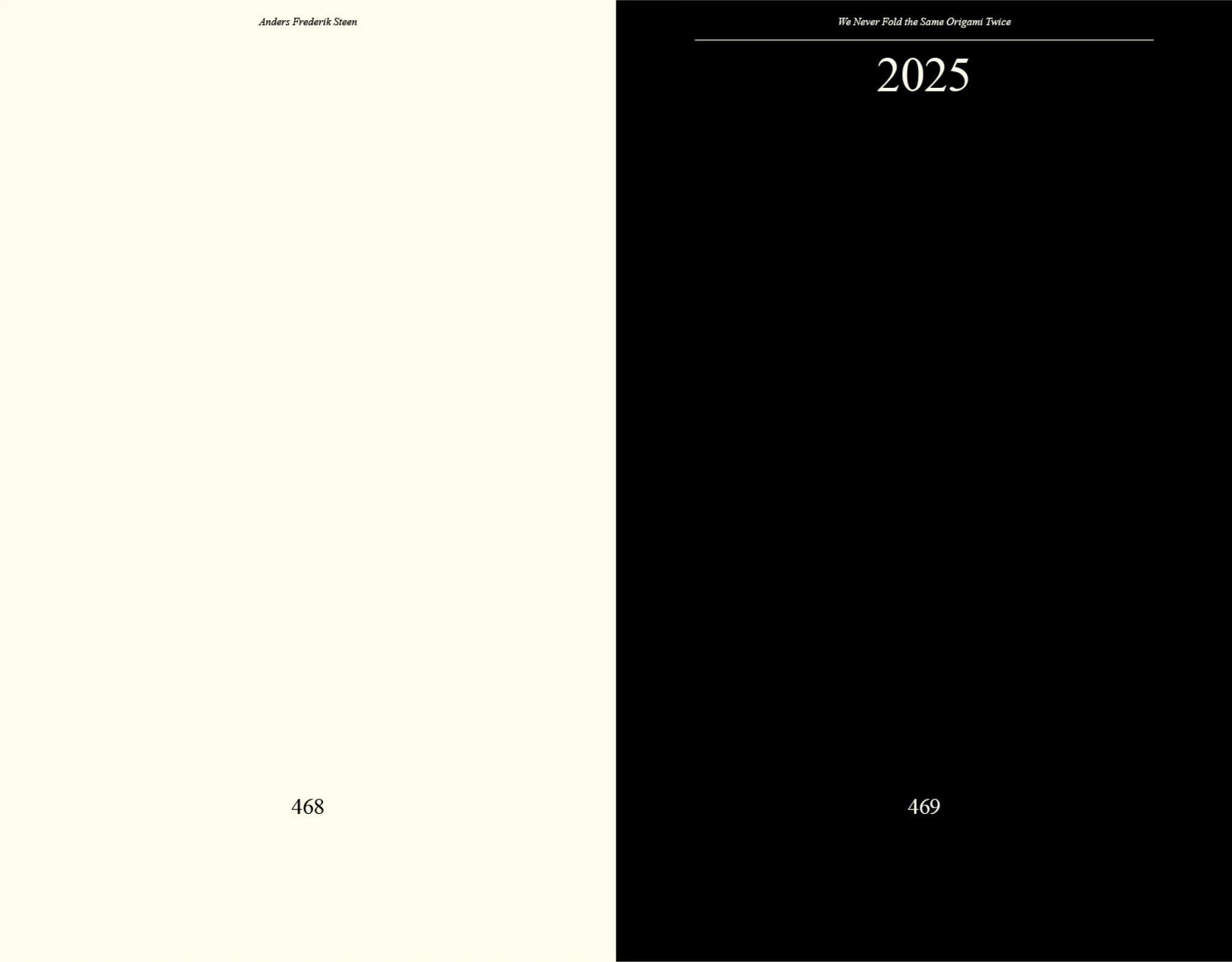 Anders Frederik Steen - We Never Fold the Same Origami Twice (Vol.II)