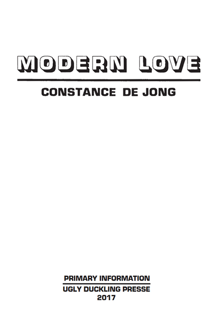 Constance DeJong - Modern Love