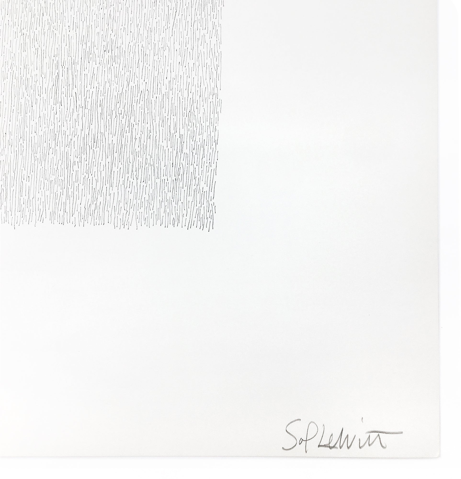 Sol LeWitt - Vertical lines, not touching, 1971