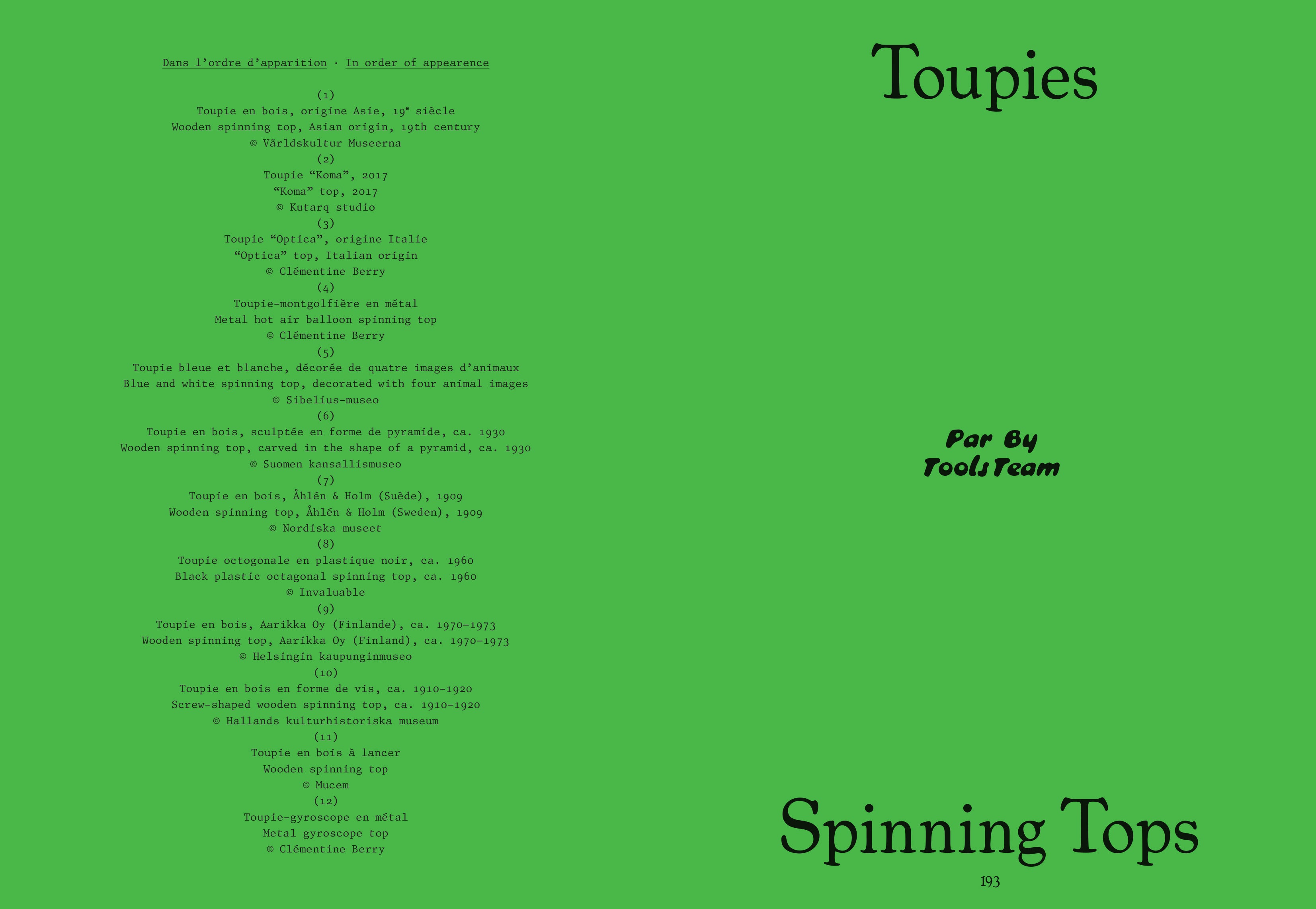 Tools - N°5 "To Spin"