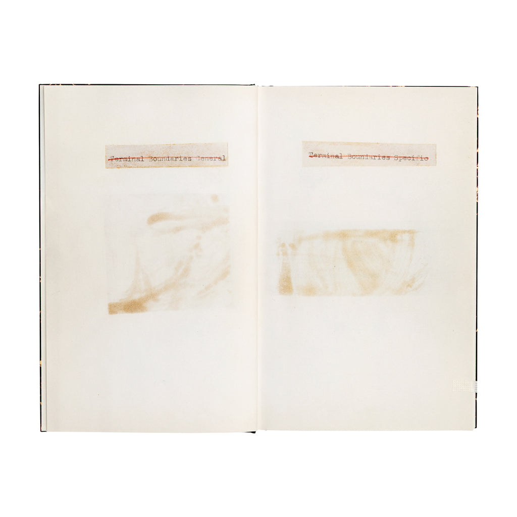 Lawrence Weiner - Terminal Boundaries and A natural water course diverted reduced or displaced