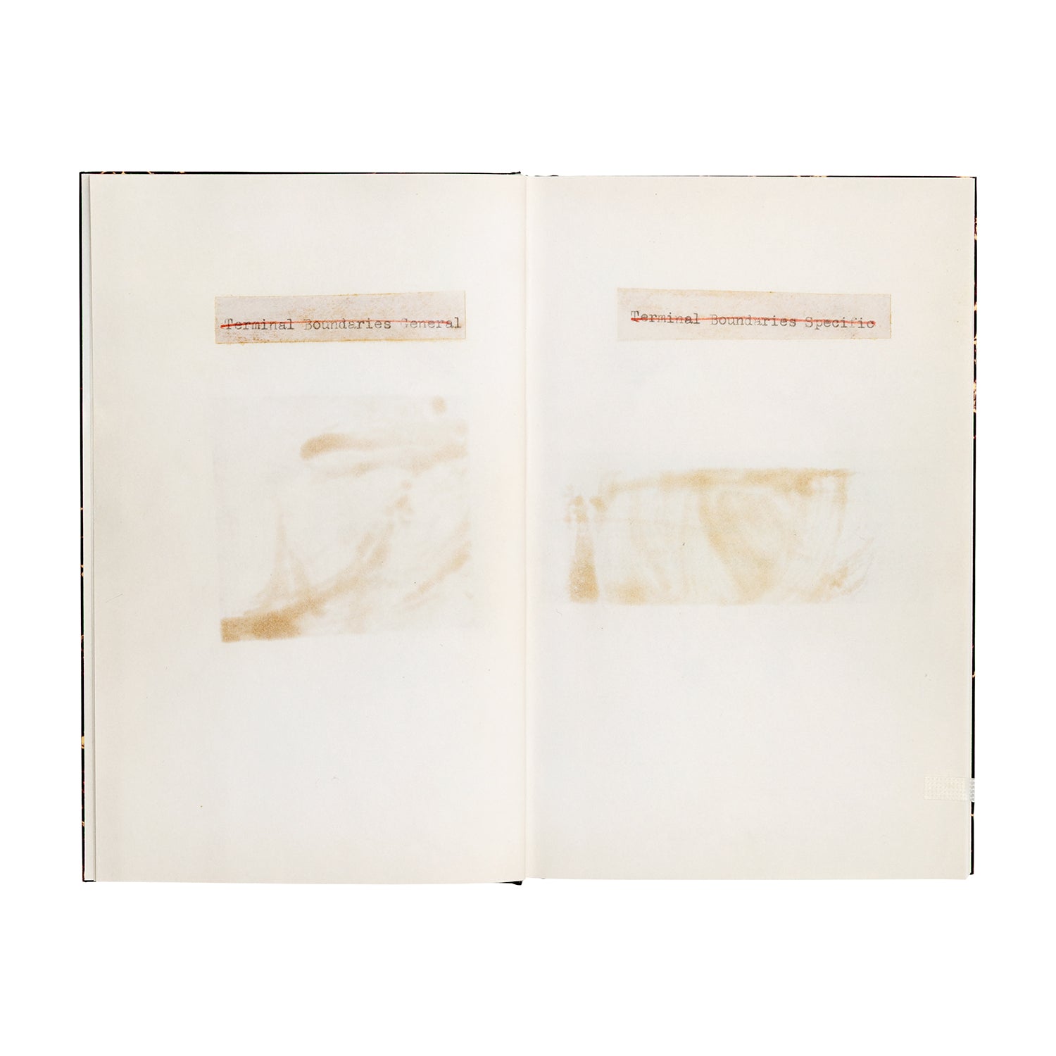 Lawrence Weiner - Terminal Boundaries and A natural water course diverted reduced or displaced