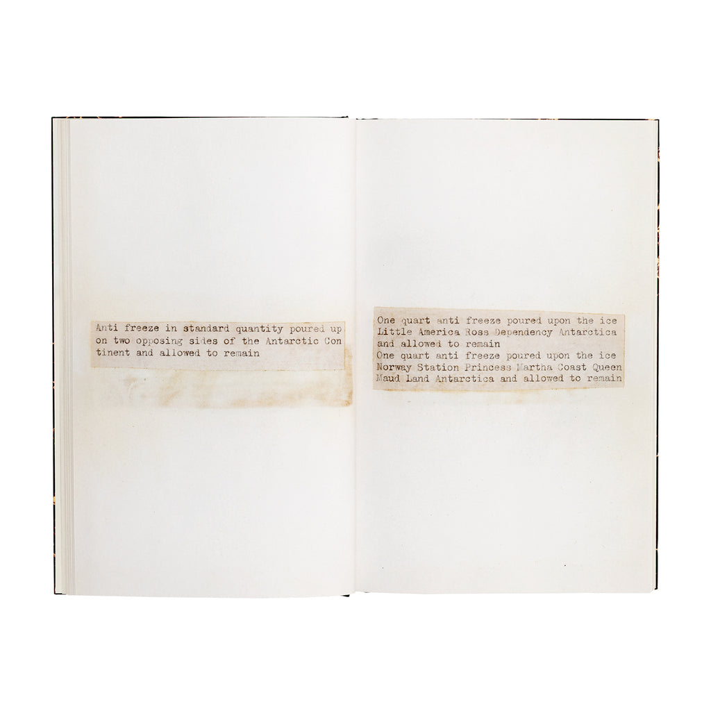 Lawrence Weiner - Terminal Boundaries and A natural water course diverted reduced or displaced