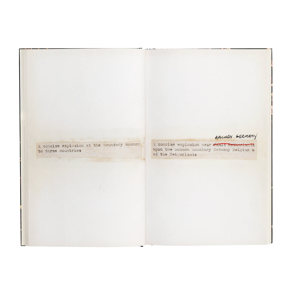 Lawrence Weiner - Terminal Boundaries and A natural water course diverted reduced or displaced