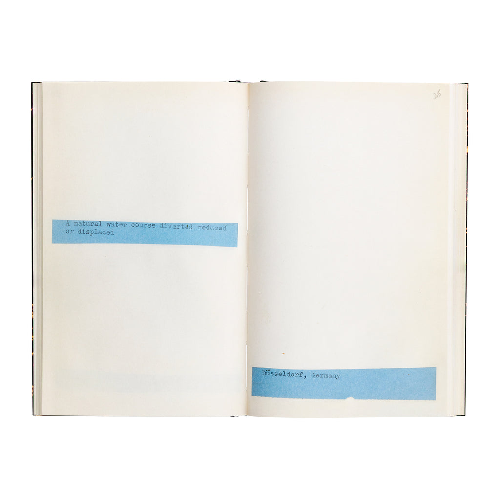 Lawrence Weiner - Terminal Boundaries and A natural water course diverted reduced or displaced