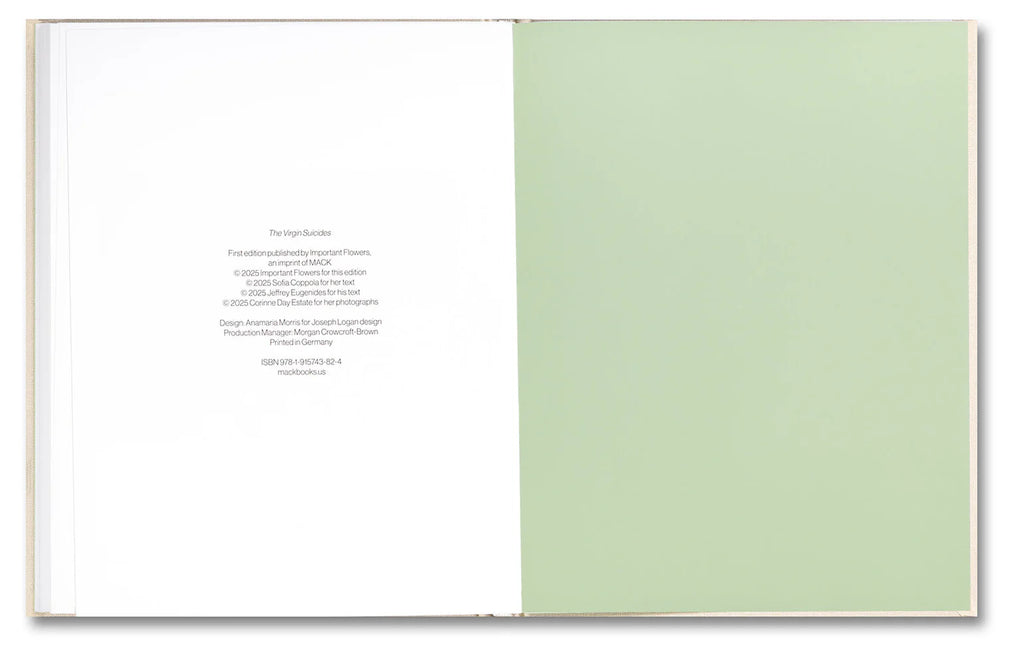 Sofia Coppola (ed.) & Corinne Day - The Virgin Suicides, Important Flowers