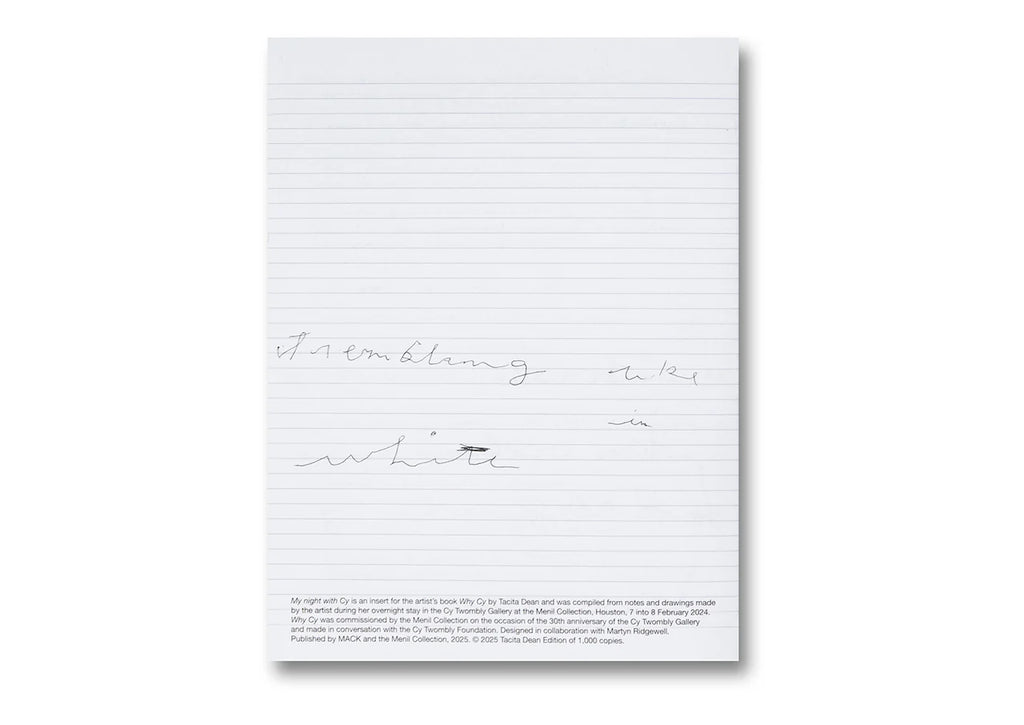 Tacita Dean - Why Cy