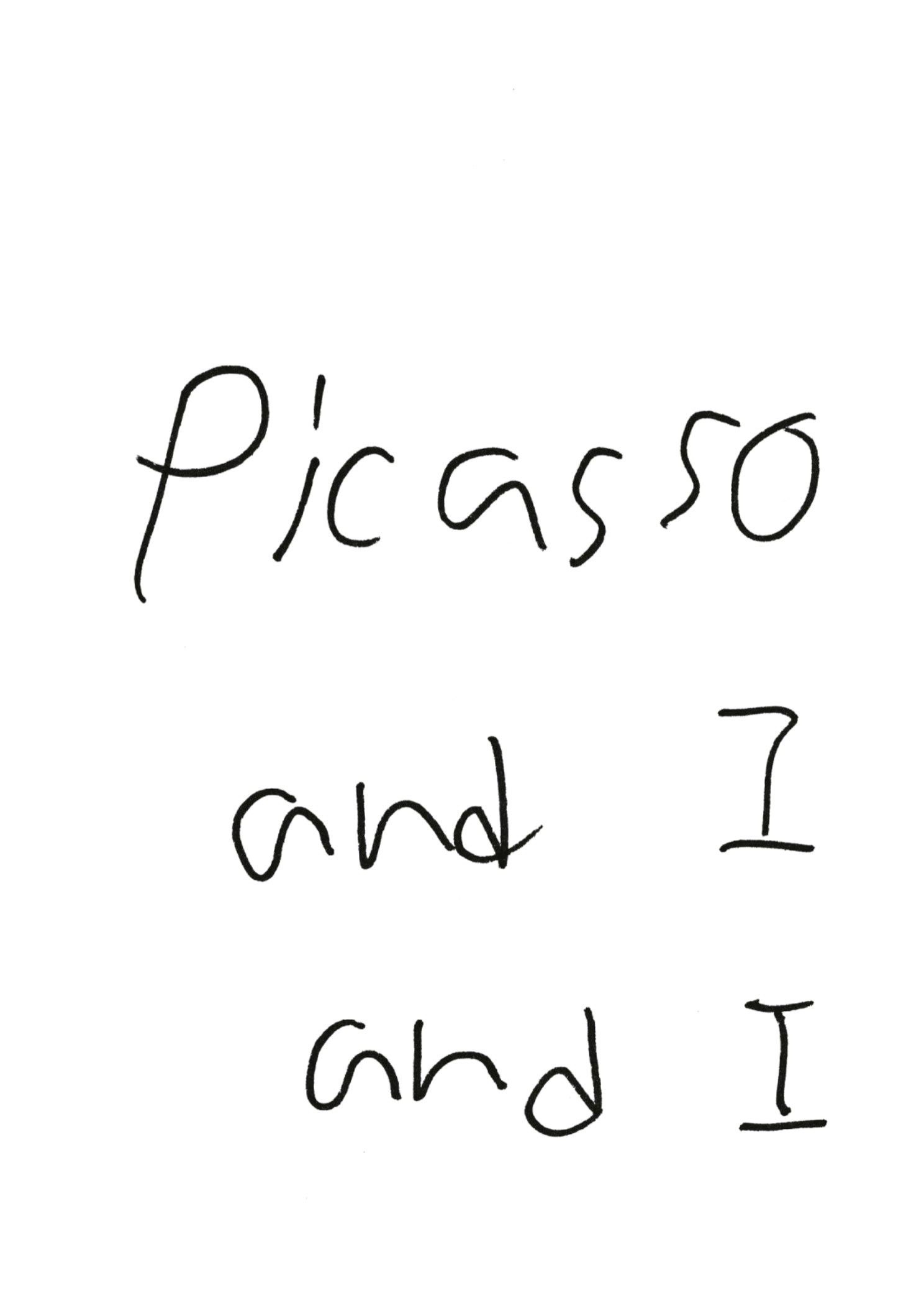 Masanao Hirayama - Picasso and I and I