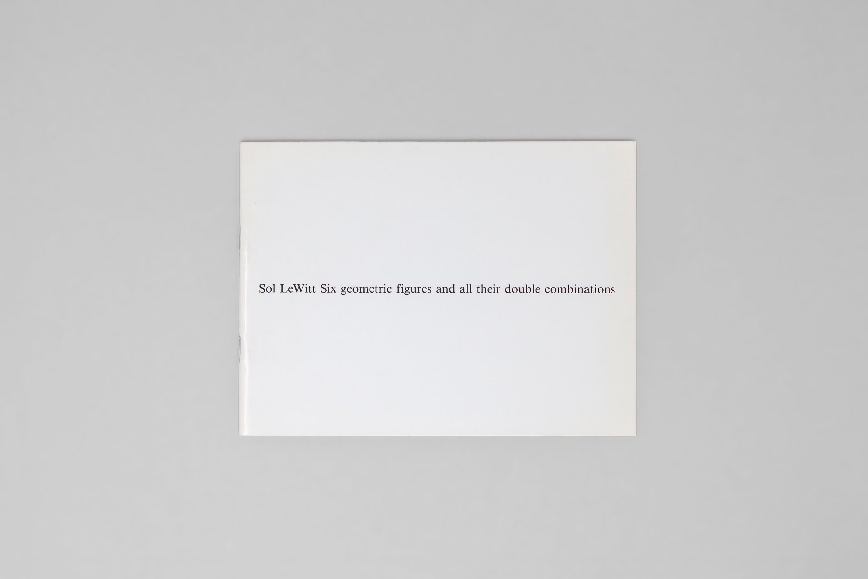 Sol LeWitt - Six geometric figures and all their double combinations