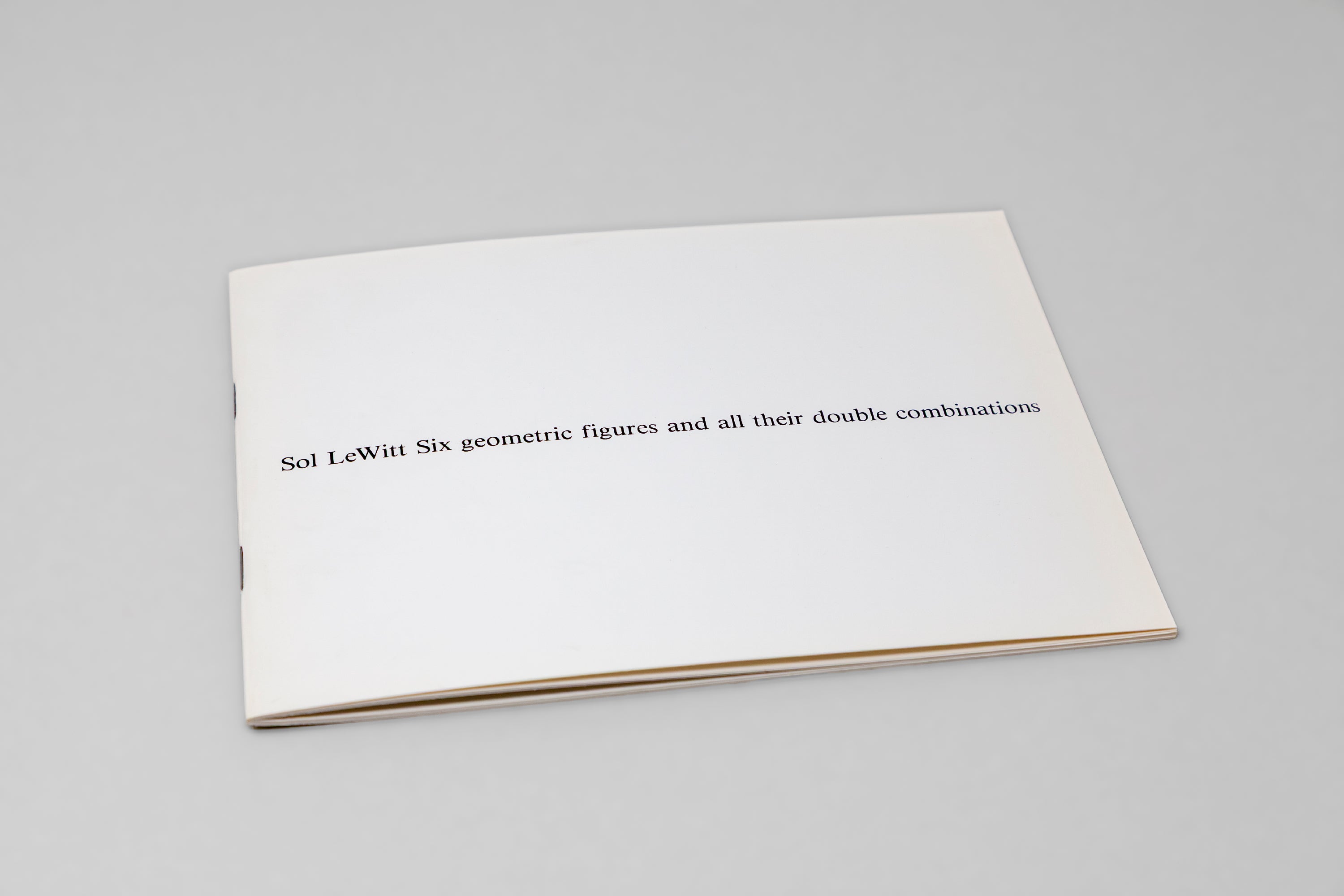 Sol LeWitt - Six geometric figures and all their double combinations