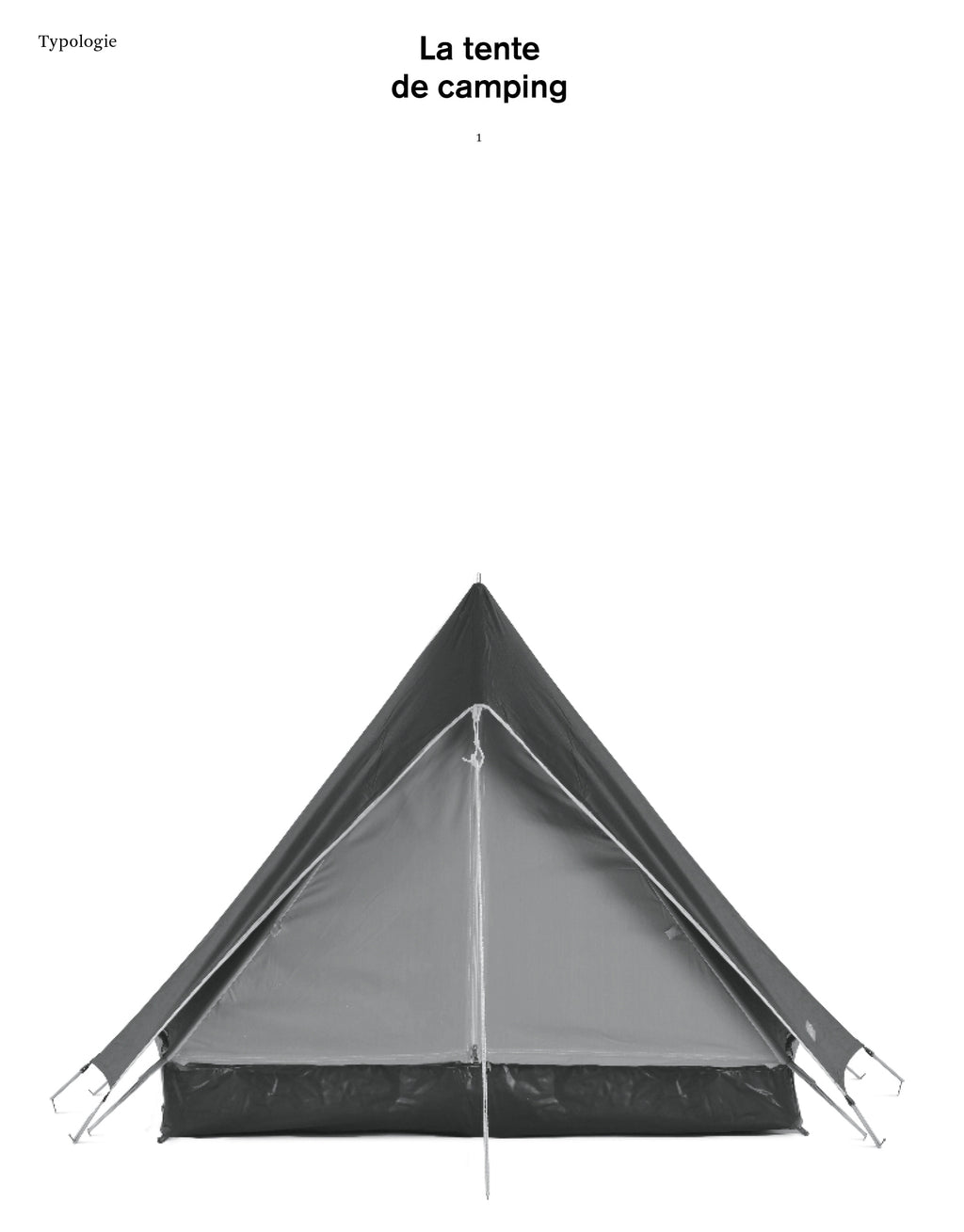 Typologie - The Camping Tent